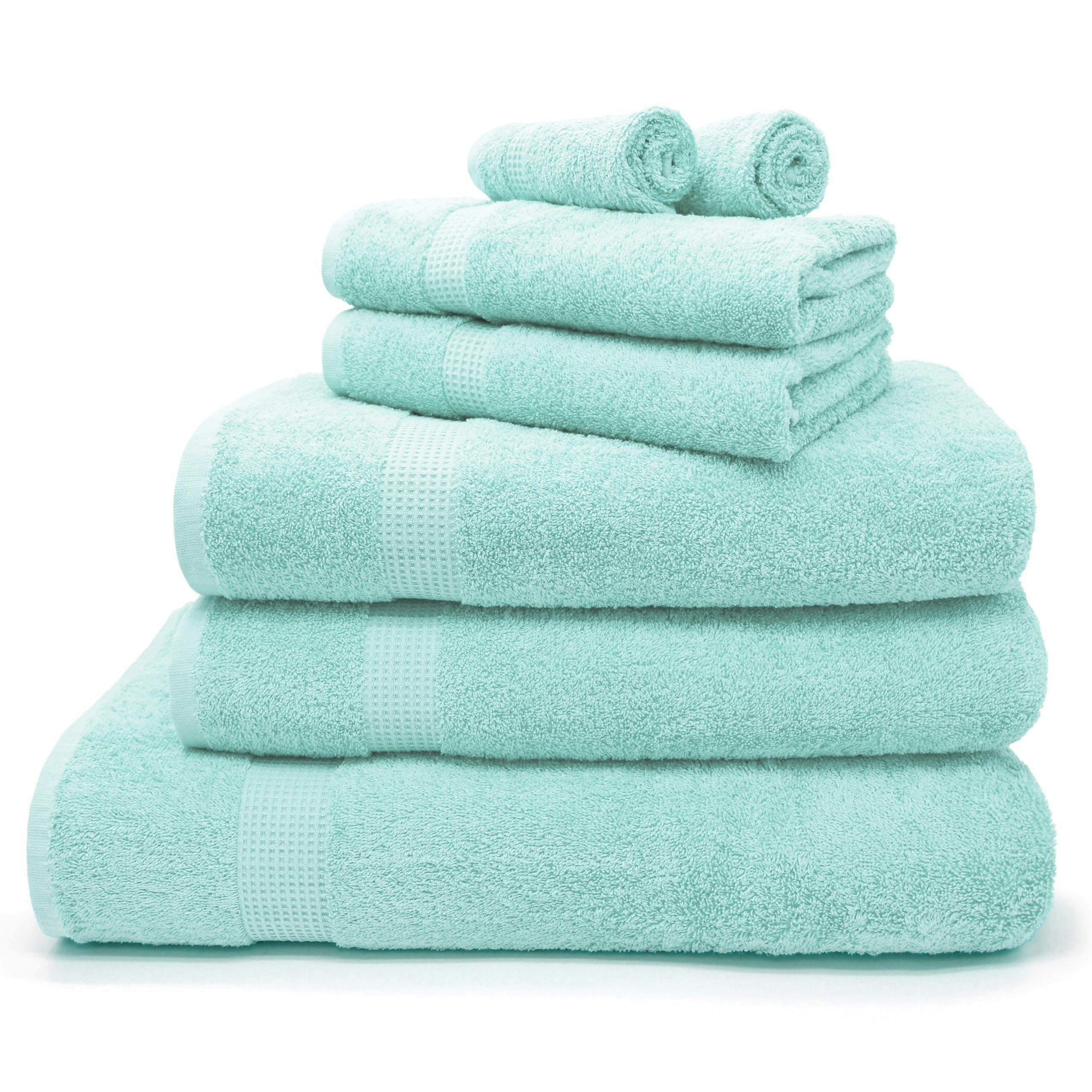 Velosso Luxury Egyptian Cotton Towels 550Gsm Seafoam - Seafoam - Bath Towel