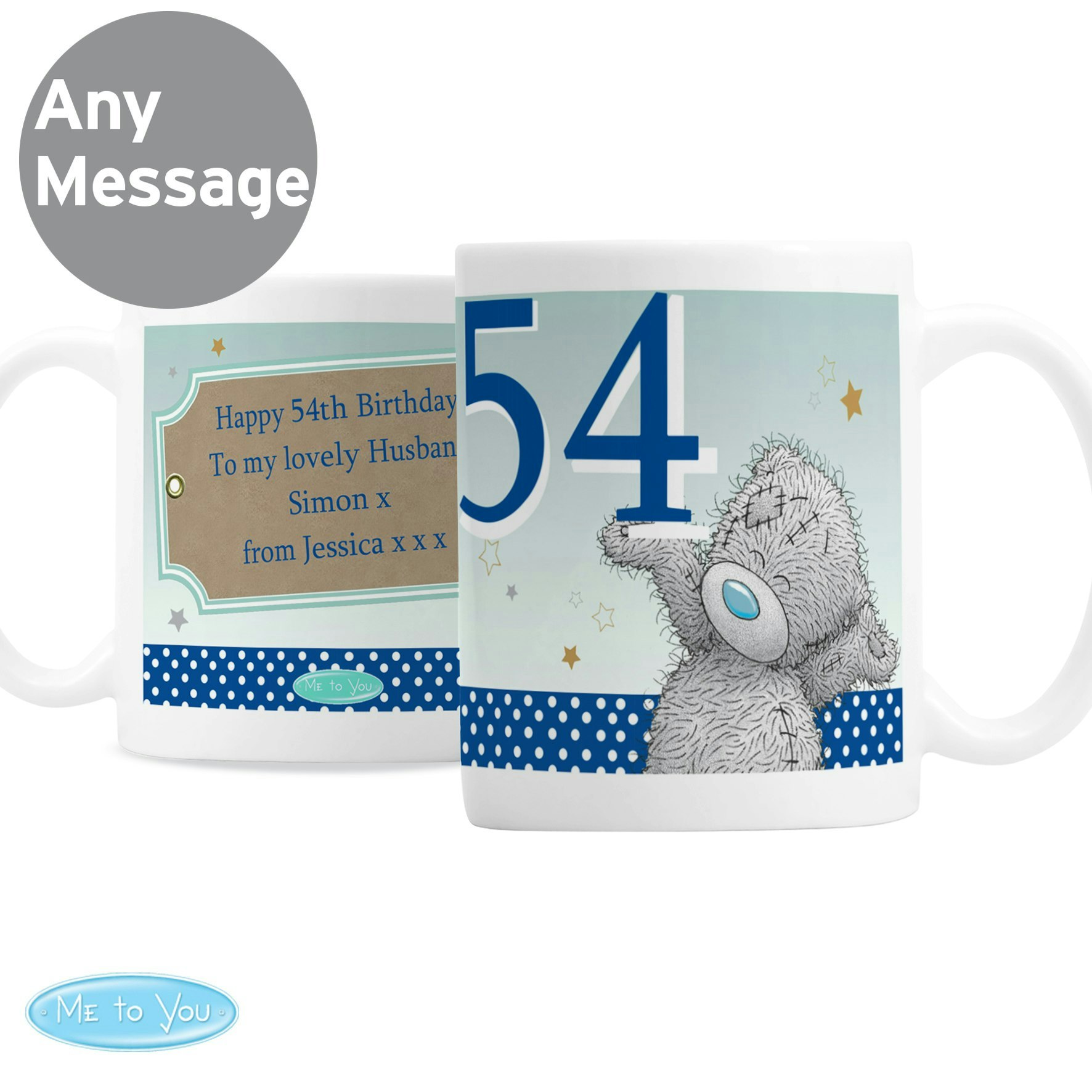Personalised Memento Company Men's Personalised Meto Company Personalised Me To You Birthday Big Age Mug