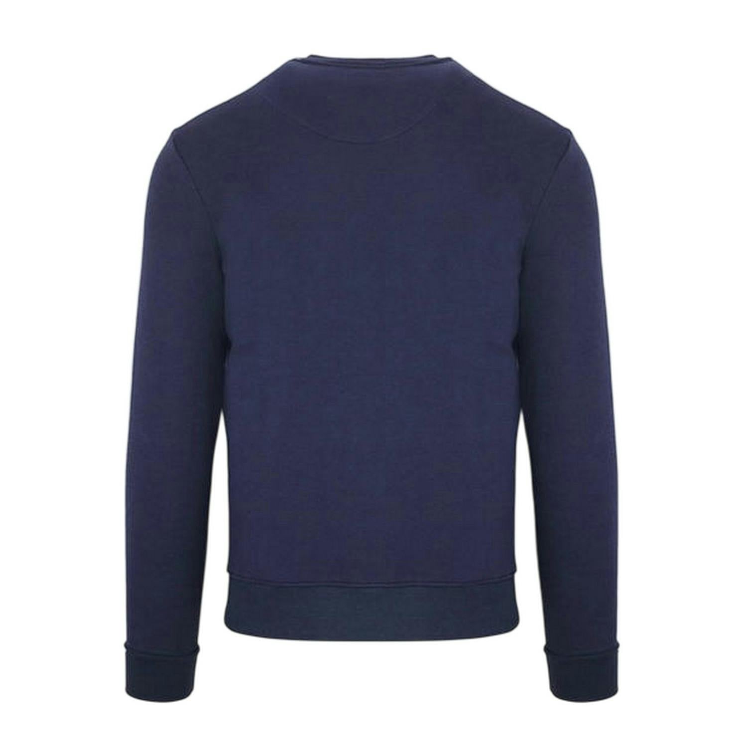 Aquascutum Men's Crest Crew Neck Regular Sweatshirt - Navy - Xxl - Navy - 100% Mixed