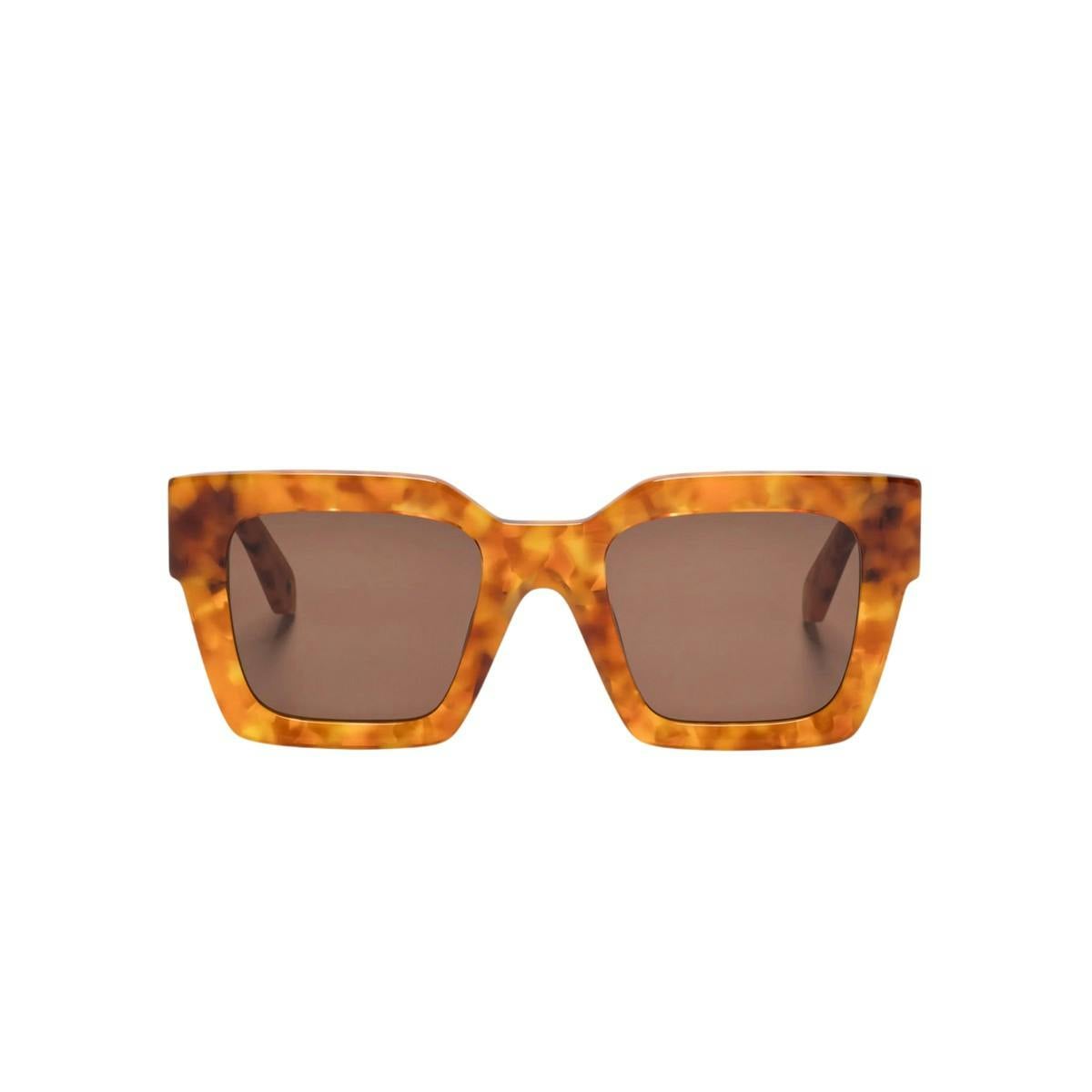 Off-White White/Light Off- Off Jackson Tortoise Shell Sunglasses - Havana - One Size - 100% Mixed
