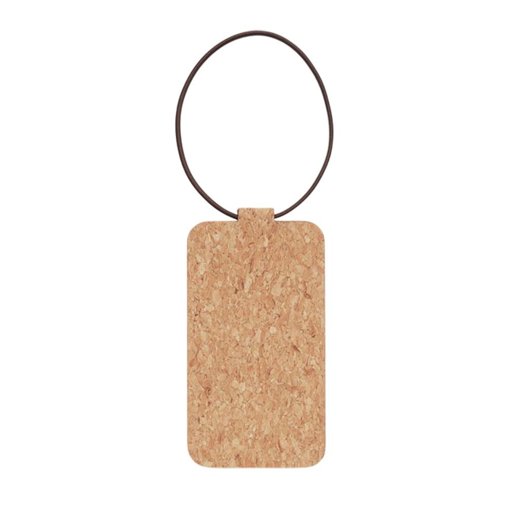 Midocean Beige Ovalis Cork Luggage Tag - One Size - 100% Mixed