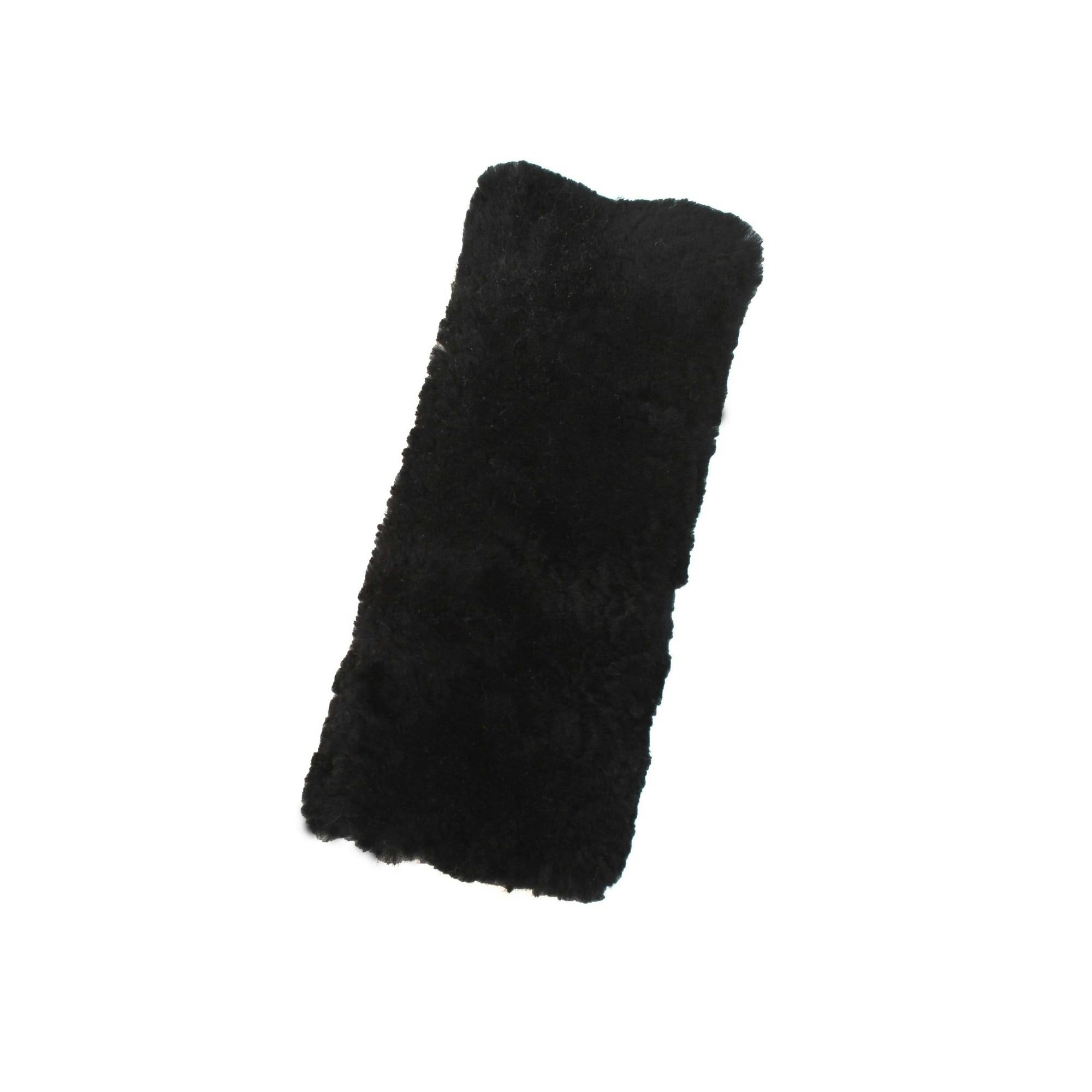 Eastern Counties Leather Sheepskin Seat Belt Cover - Black - Image 3