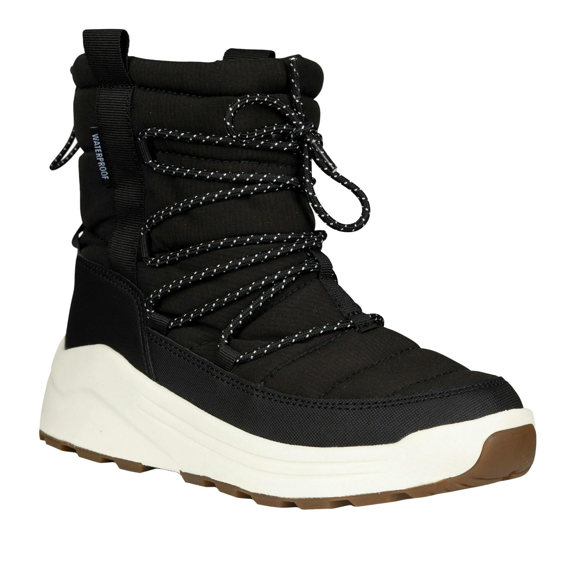 Trespass Women's Black / Indie Snow Boots - 6 Uk - 40% Pu/20% Textile/20% Eva/20% Rubber