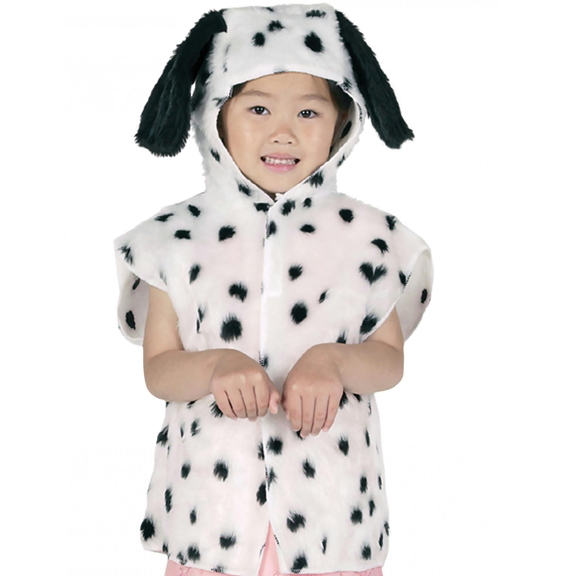 Bristol Novelty White/Black Kids Dalmatian Tabard - One Size