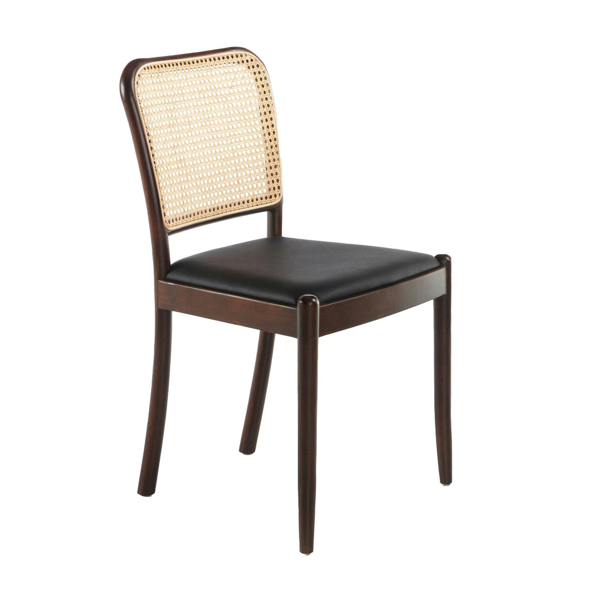 Rackhams Black Rattan And Leatherette Chair 4094