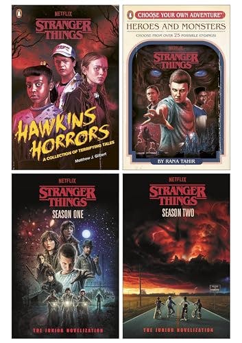 Various Publishers Stranger Things 4 Books Set (Stranger Things: Hawkins Horrors, Stranger Things: Heroes And Monsters Stranger Things: Season One And Season Two)