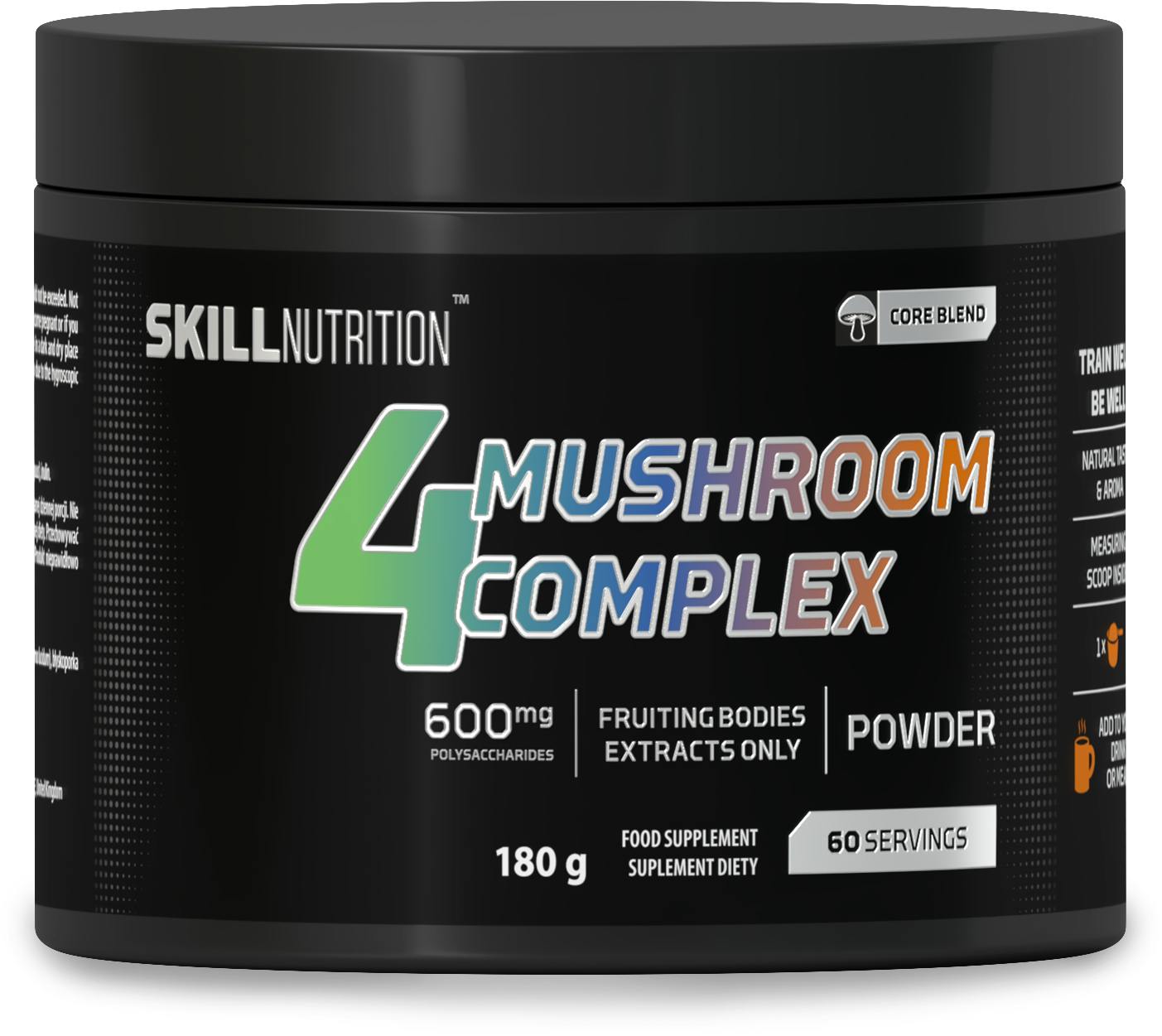 {Aisle K} Skill Nutrition | 4 Mushroom Complex | 1 x 180g - Image 4