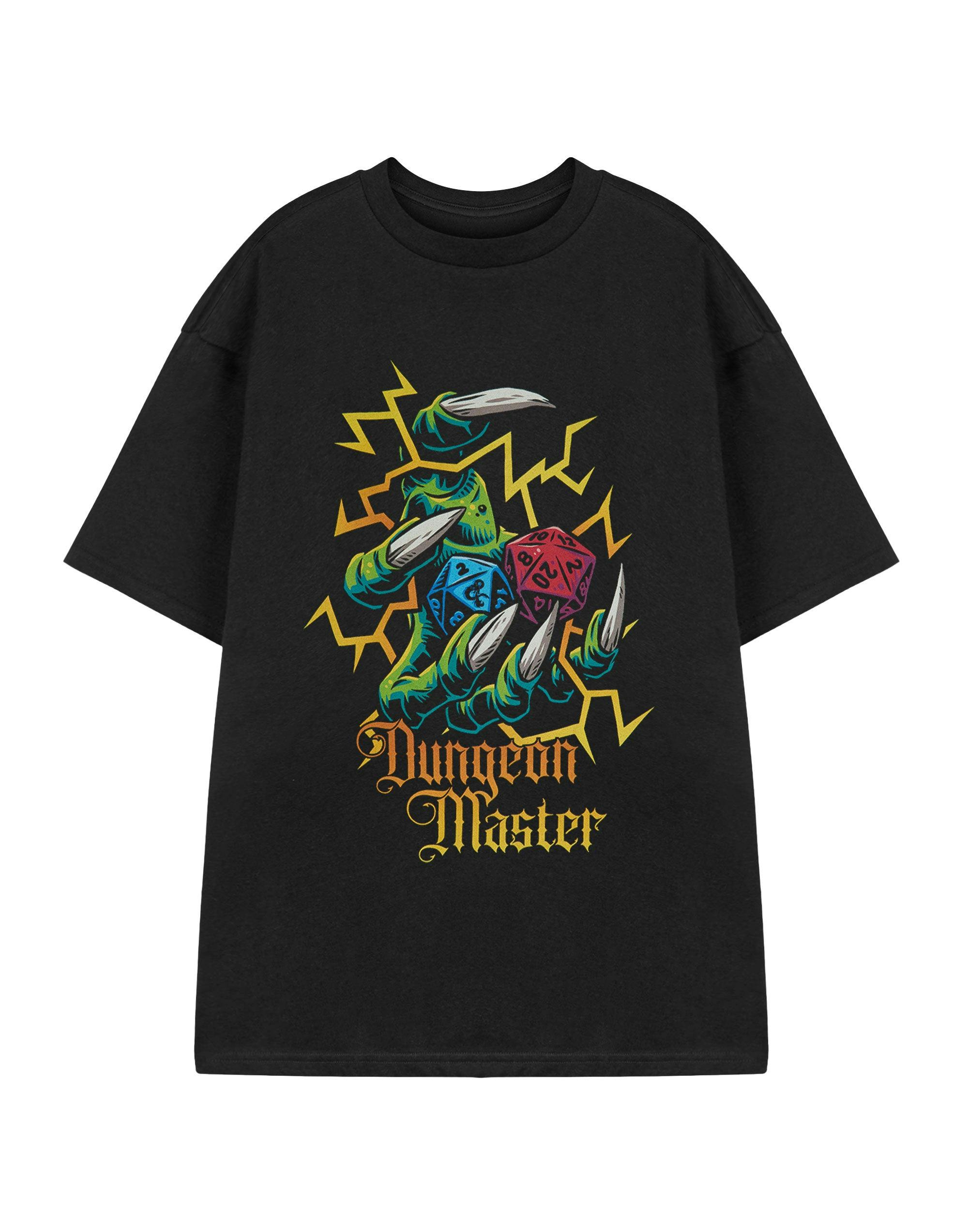 Vanilla Underground Men's Black Dungeons & Dragons Dice Short Sleeved T-Shirt - Large