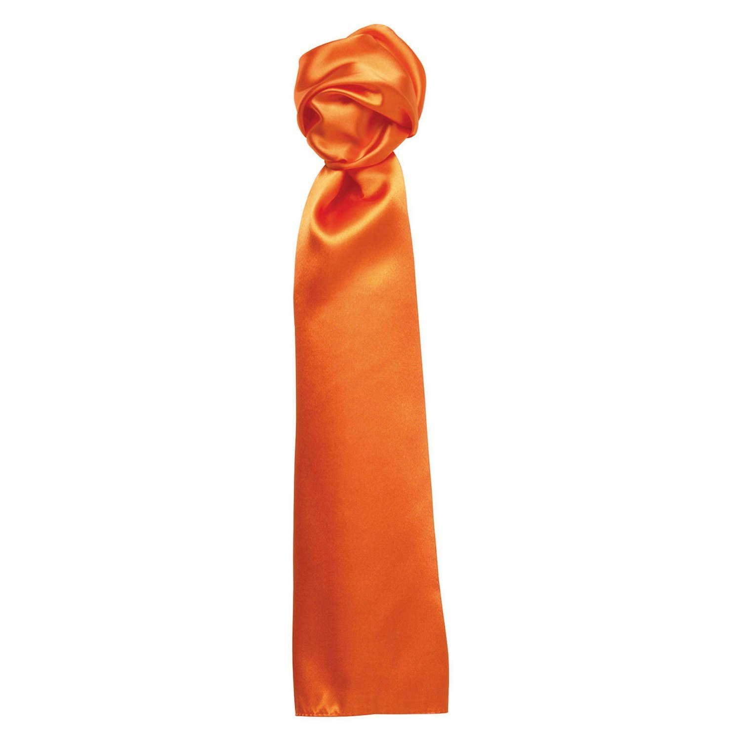 Premier Men's Orange Colours Plain Scarf In - Image 4