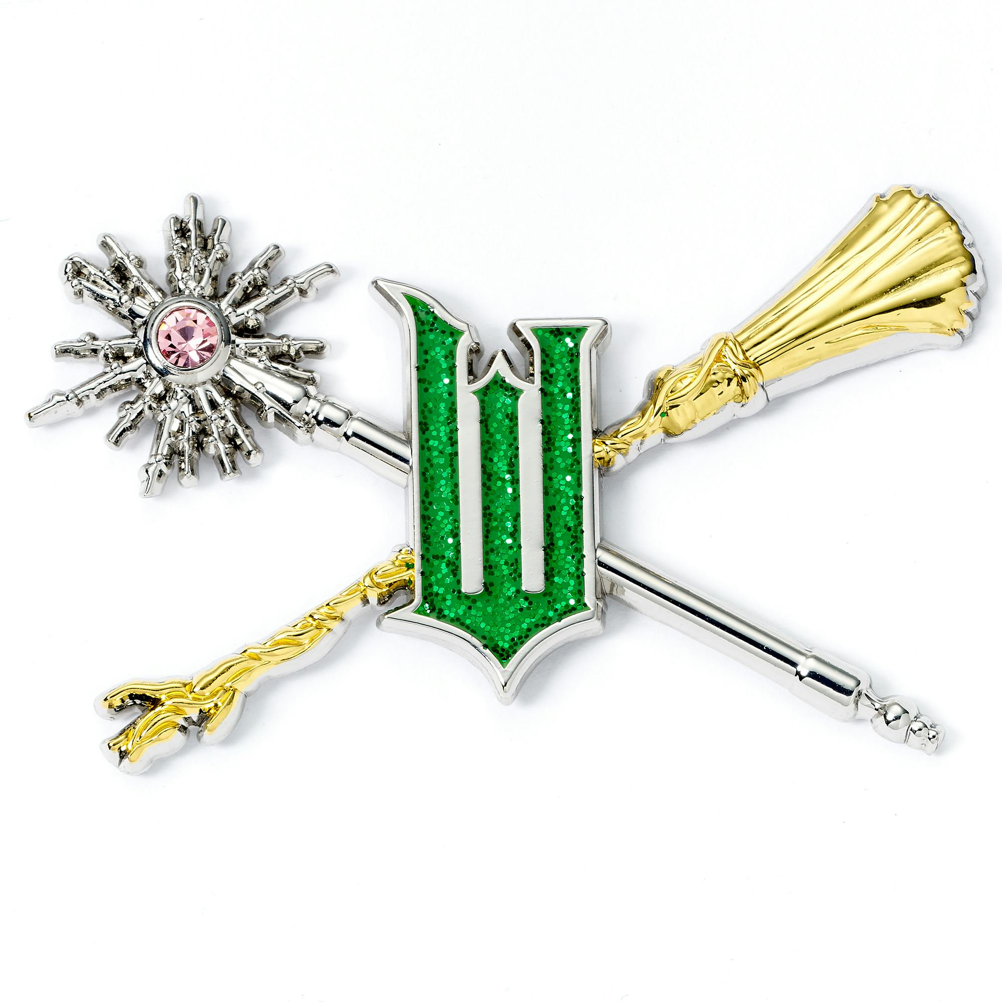 The Carat Shop Wicked For Good Wand And Broomstick Pin Badge