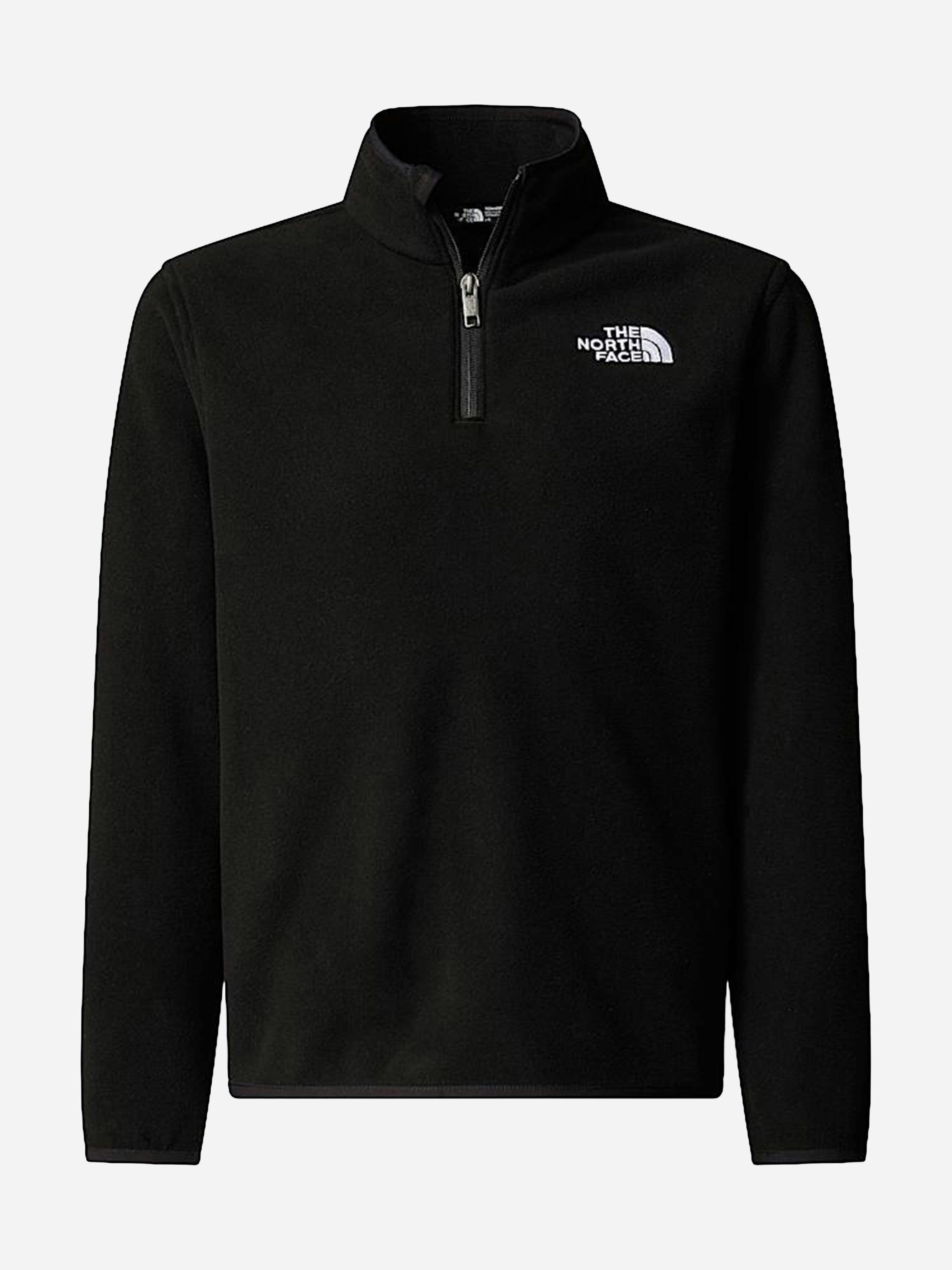 The North Face Boys Black Kids Glacier 1/4 Zip Pullover In - 6 Yrs
