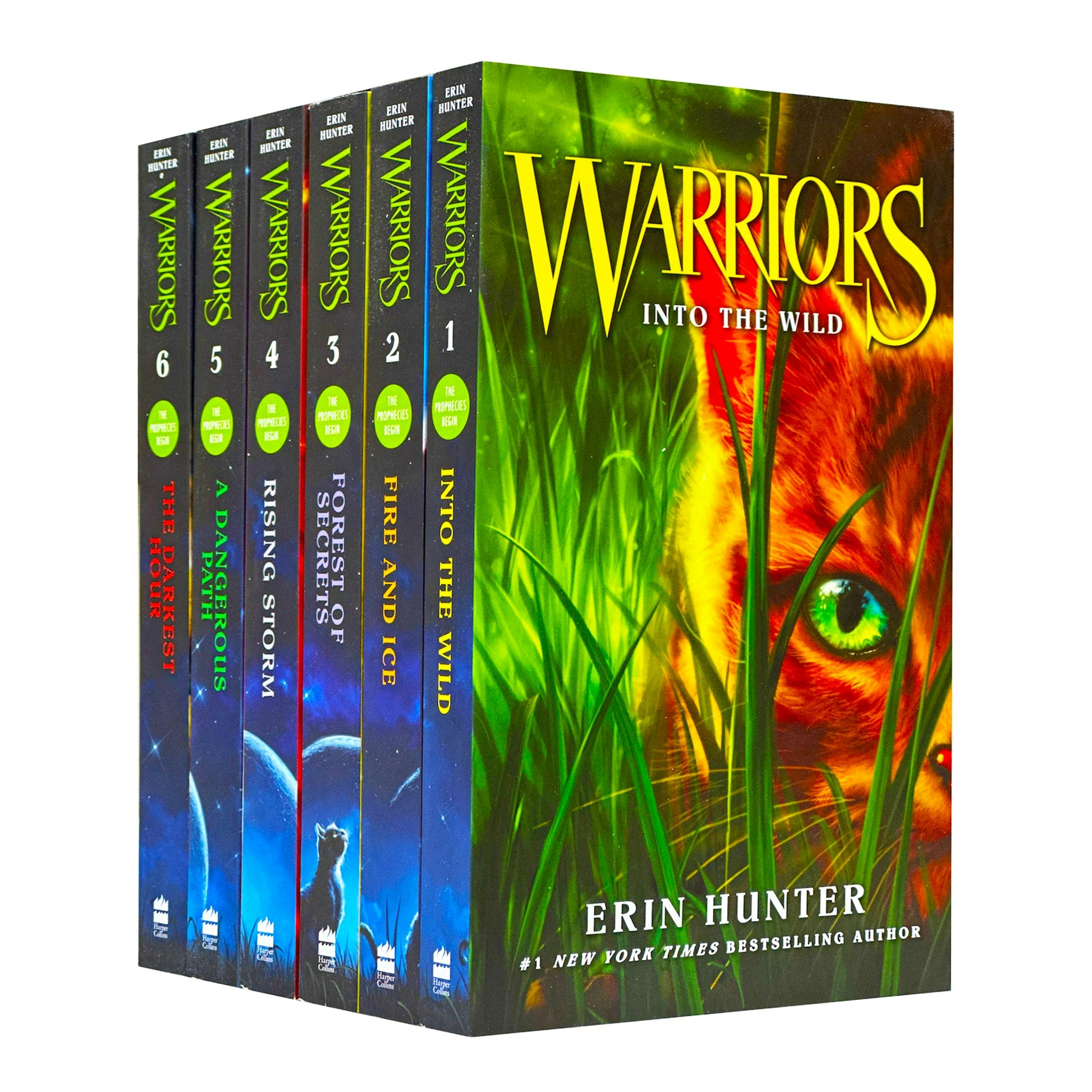 Harpercollins Warrior Cats Series 1 The Prophecies Begin - 6 Books Collection Set By Erin Hunter New Cover