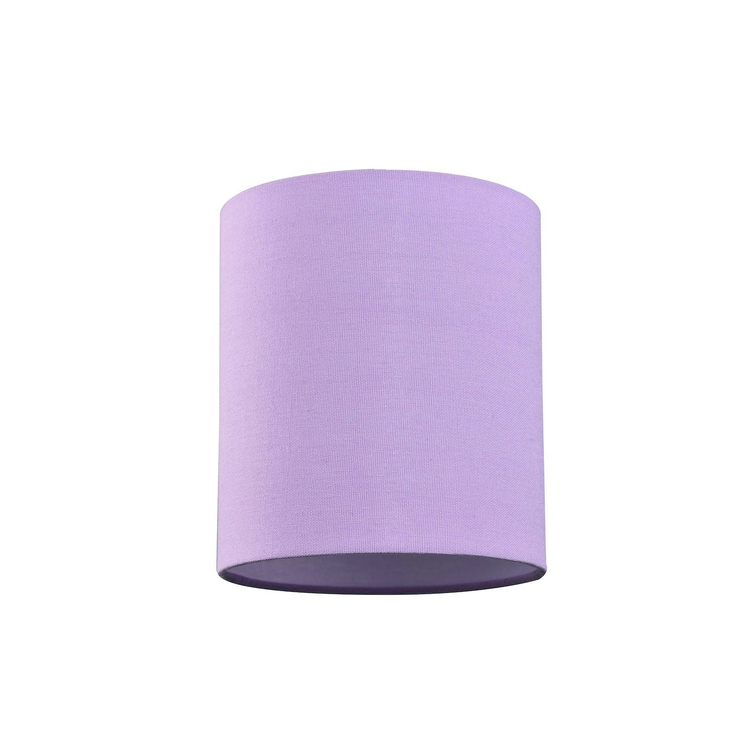Happy Homewares Lilac Contemporary And Elegant Soft Linen Fabric 18Cm High Cylinder Lamp Shade