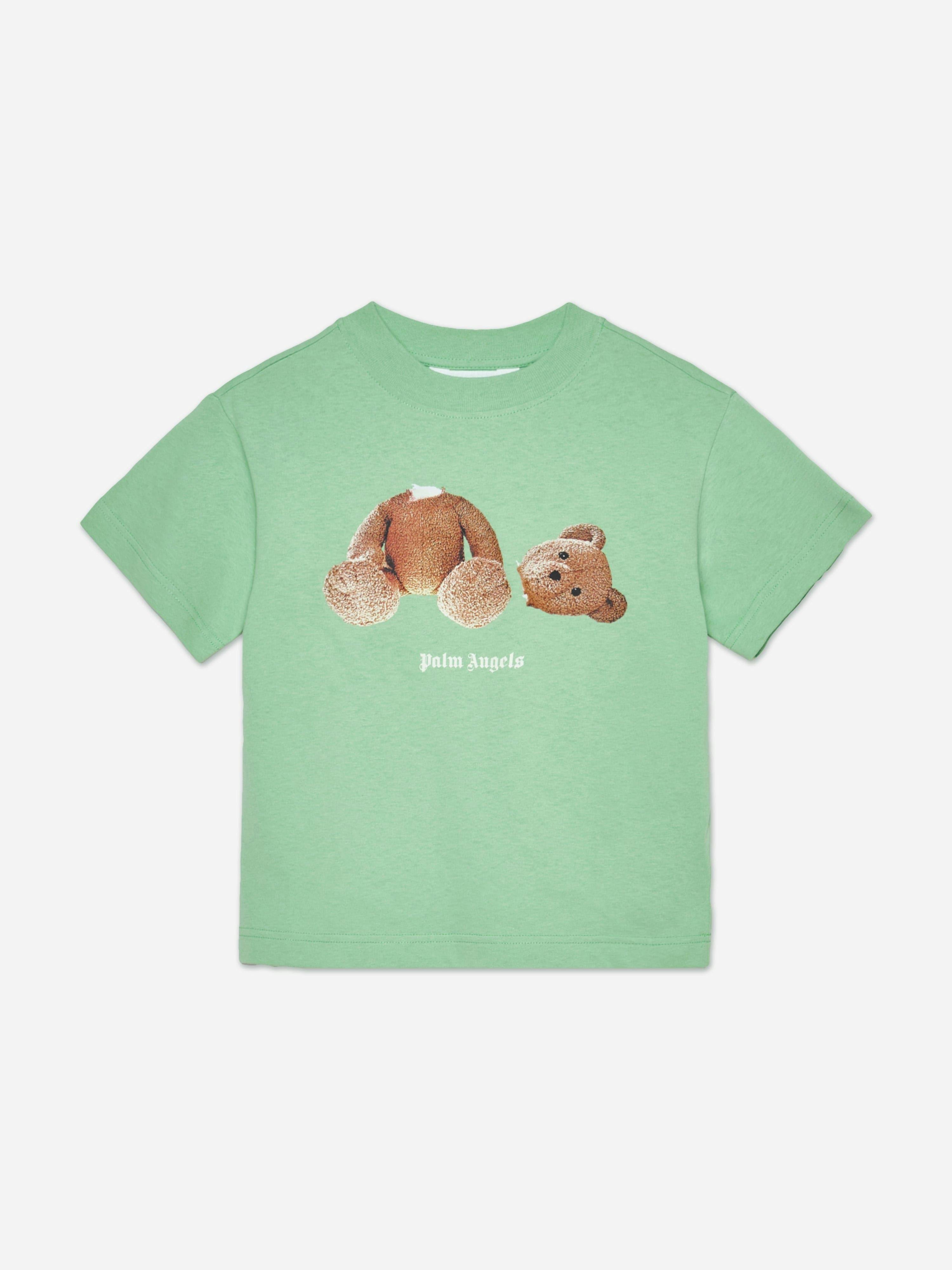 Palm Angels Boys Green Bear T-Shirt In - 12 Yrs