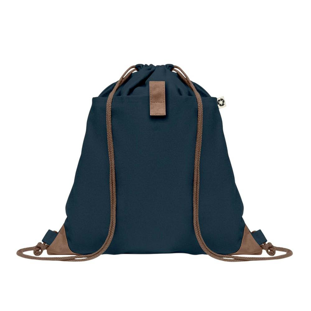 Midocean Panda Recycled Cotton Drawstring Bag - French Navy - One Size - French Navy