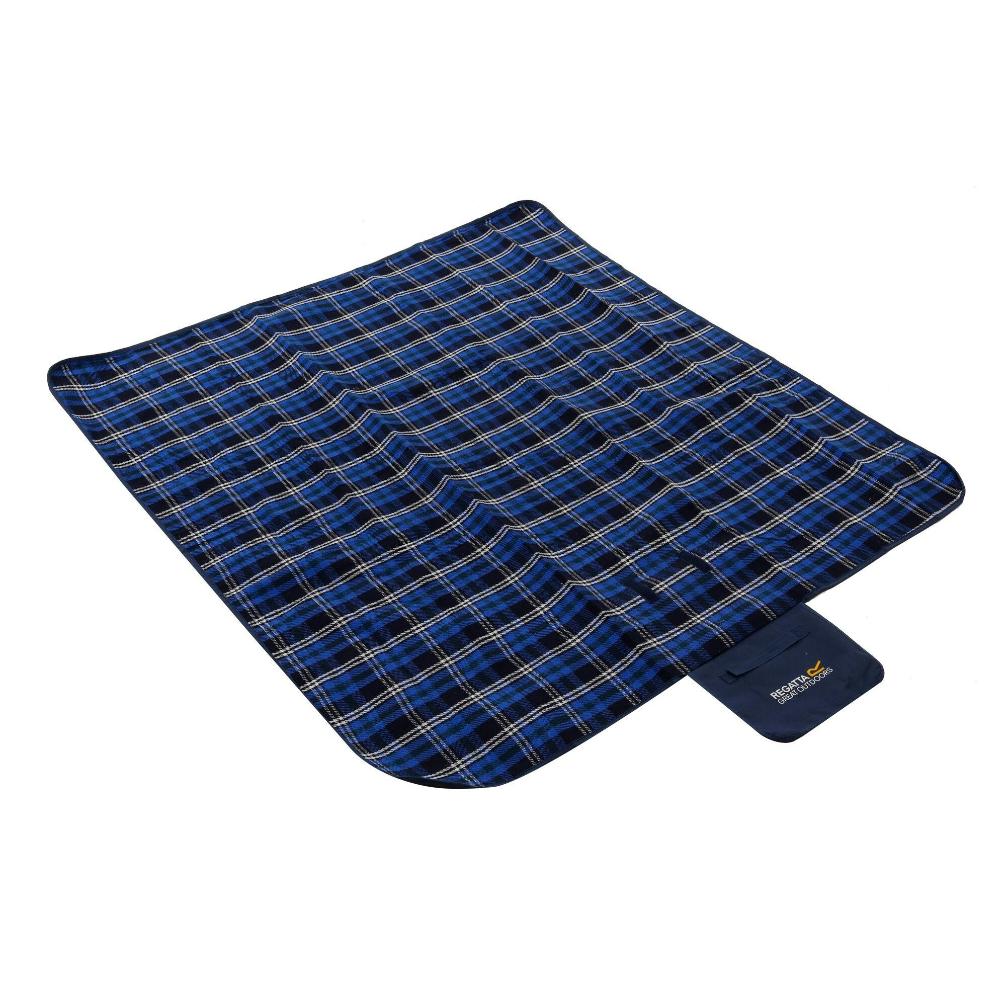 Rackhams Dark Great Outdoors Matio Picnic Blanket/Rug - Denim - One Size - Denim - 100% Polyester