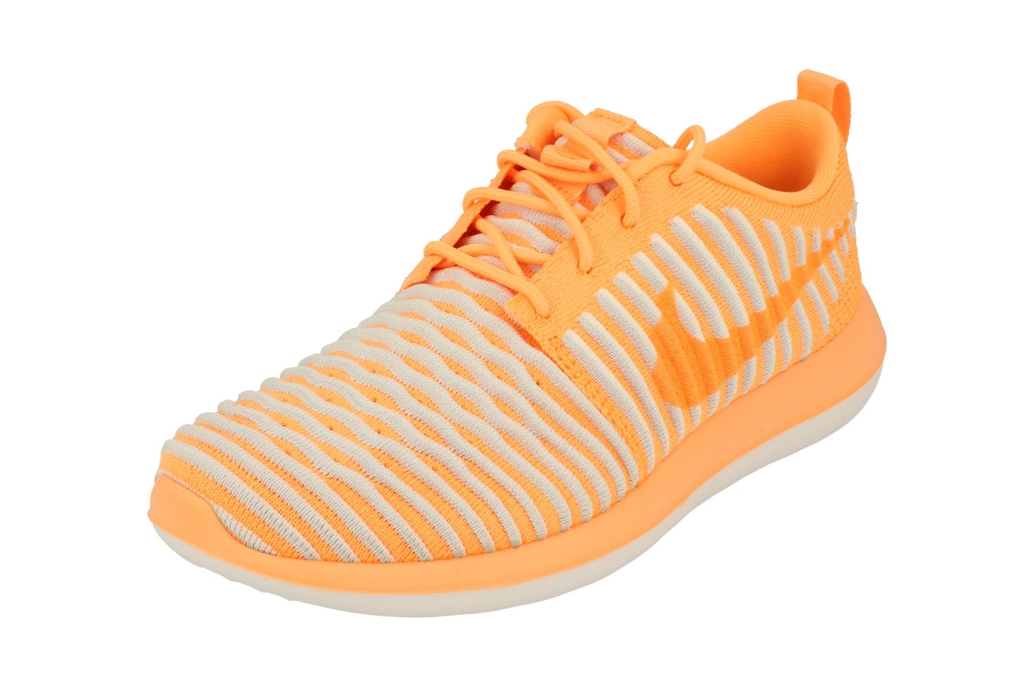 Nike Women's Peach/Cream Roshe Two Flyknit 844929 800 - Uk 4 | Us 6.5 | Eu 37.5