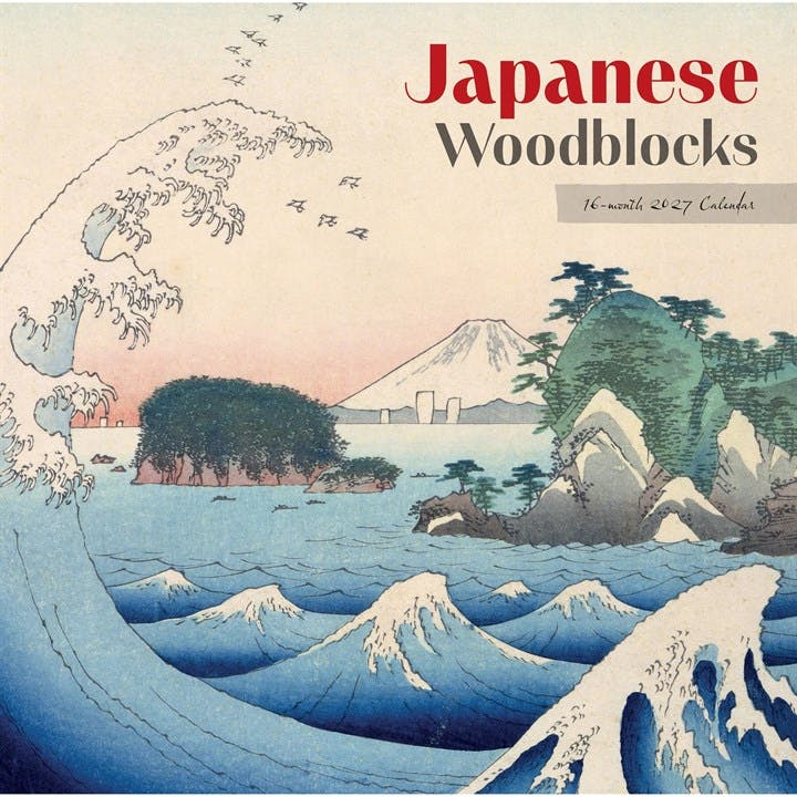 Japanese Woodblocks Calendar 2027, Wall Calendars, Month To View, Art, Gift - Image 4