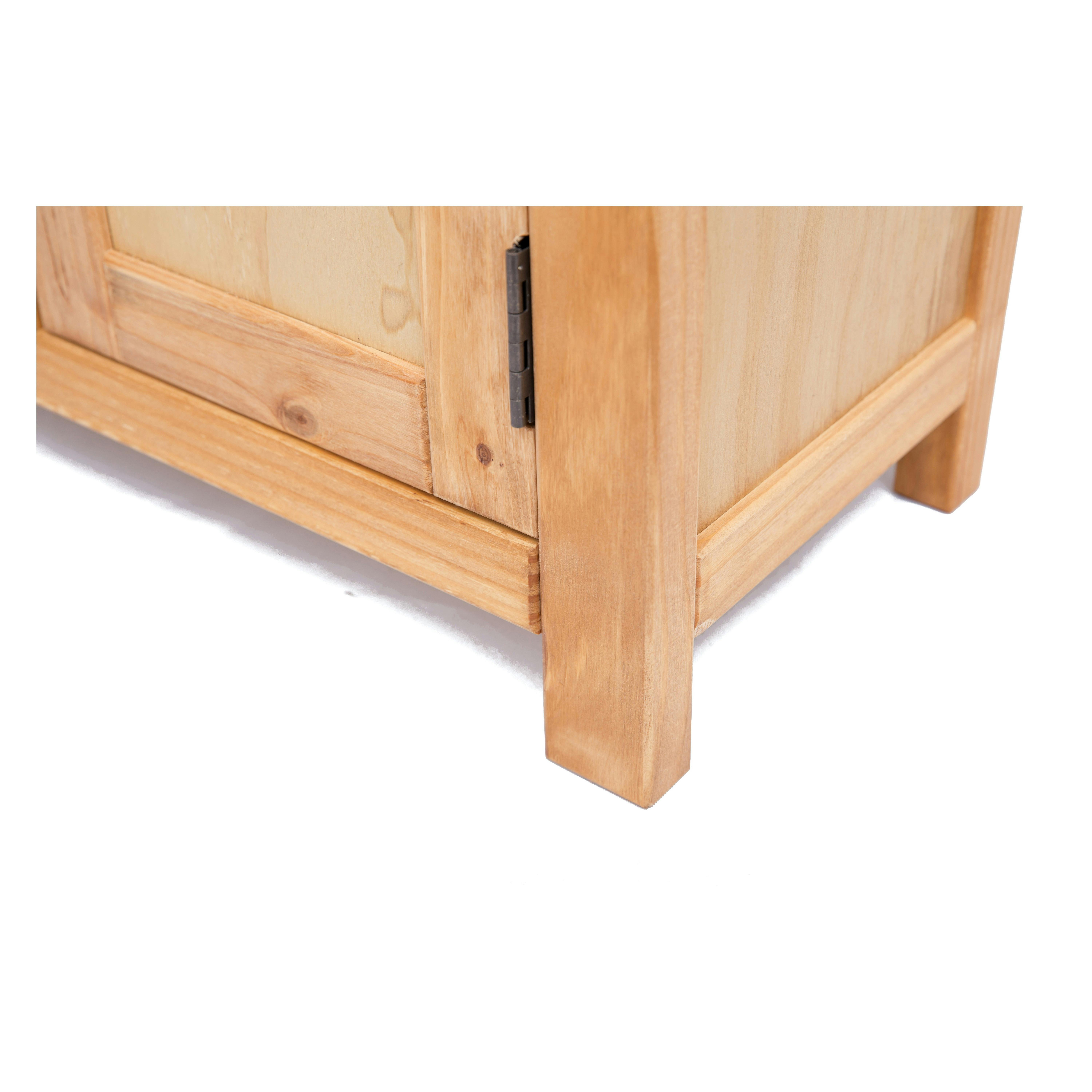 Cabinet Bits Lugo Waxed 2 Drawer 2 Door Sideboard Brass Cup Handle
