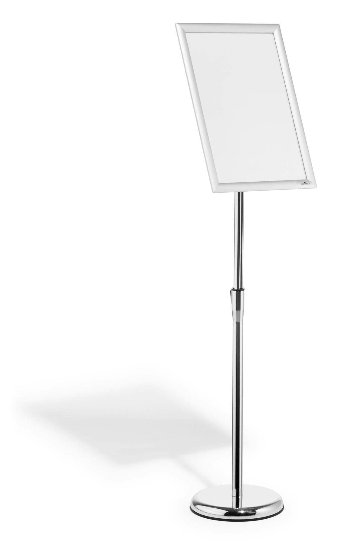 Rackhams Floor Stand With Aluminium Snap Frame Menu Poster Display | A3