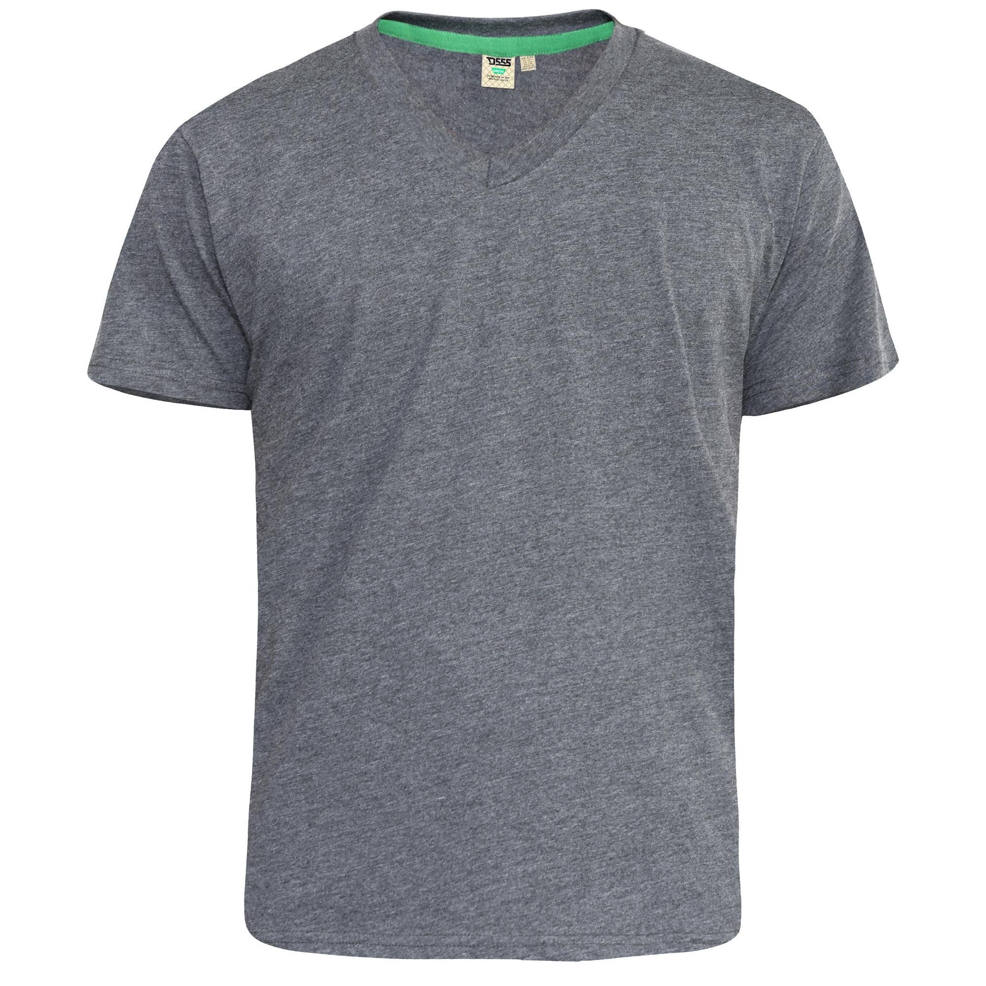 Duke Men's D555 Signature Kingsize T-Shirt - Charcoal Melange - Charcoal Melange - 7XL - 100% Combed Cotton