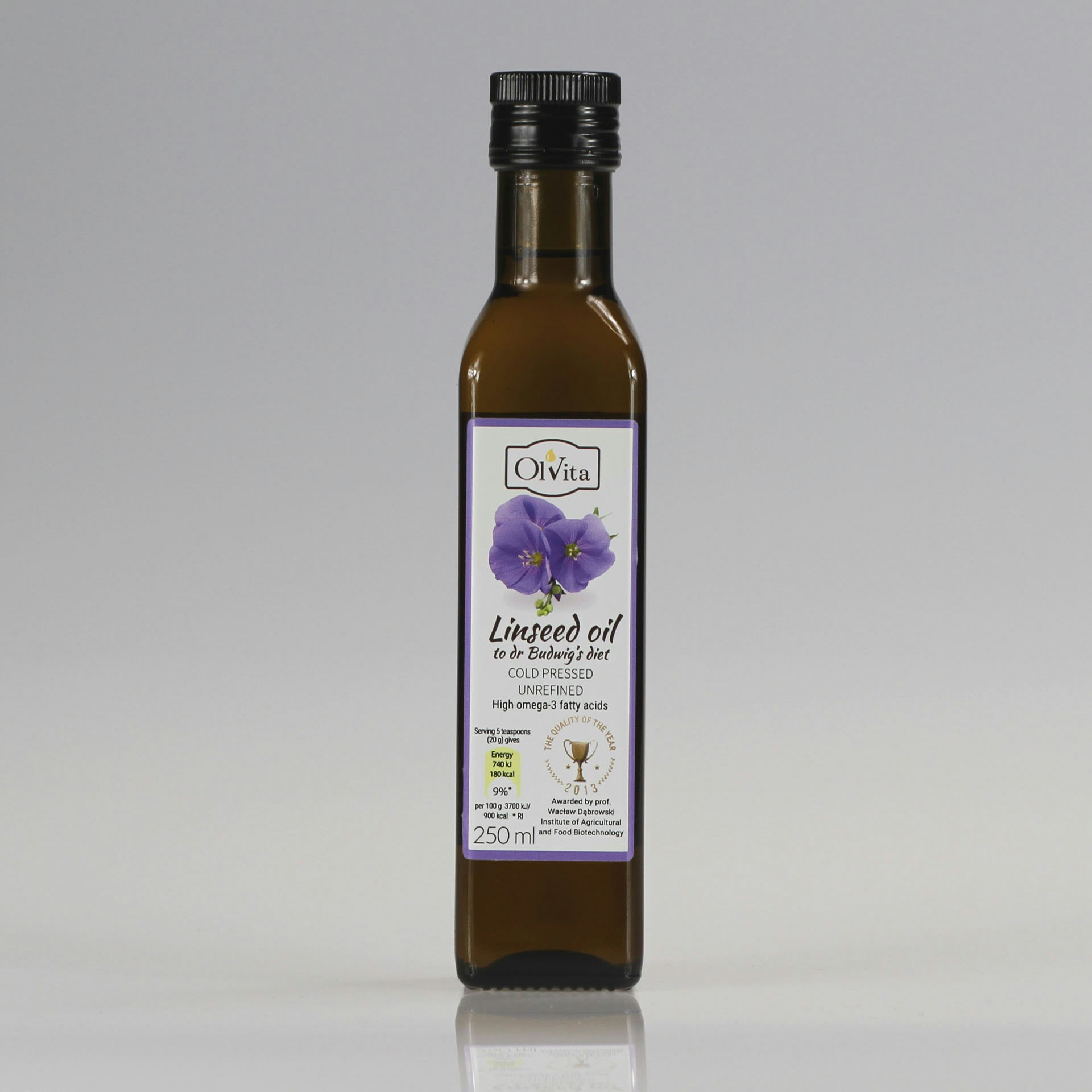 Ol'vita Linseed | Flaxseed Oil For Dr Budwig Diet | Cold Pressed | Unrefined - 250 Ml - 1