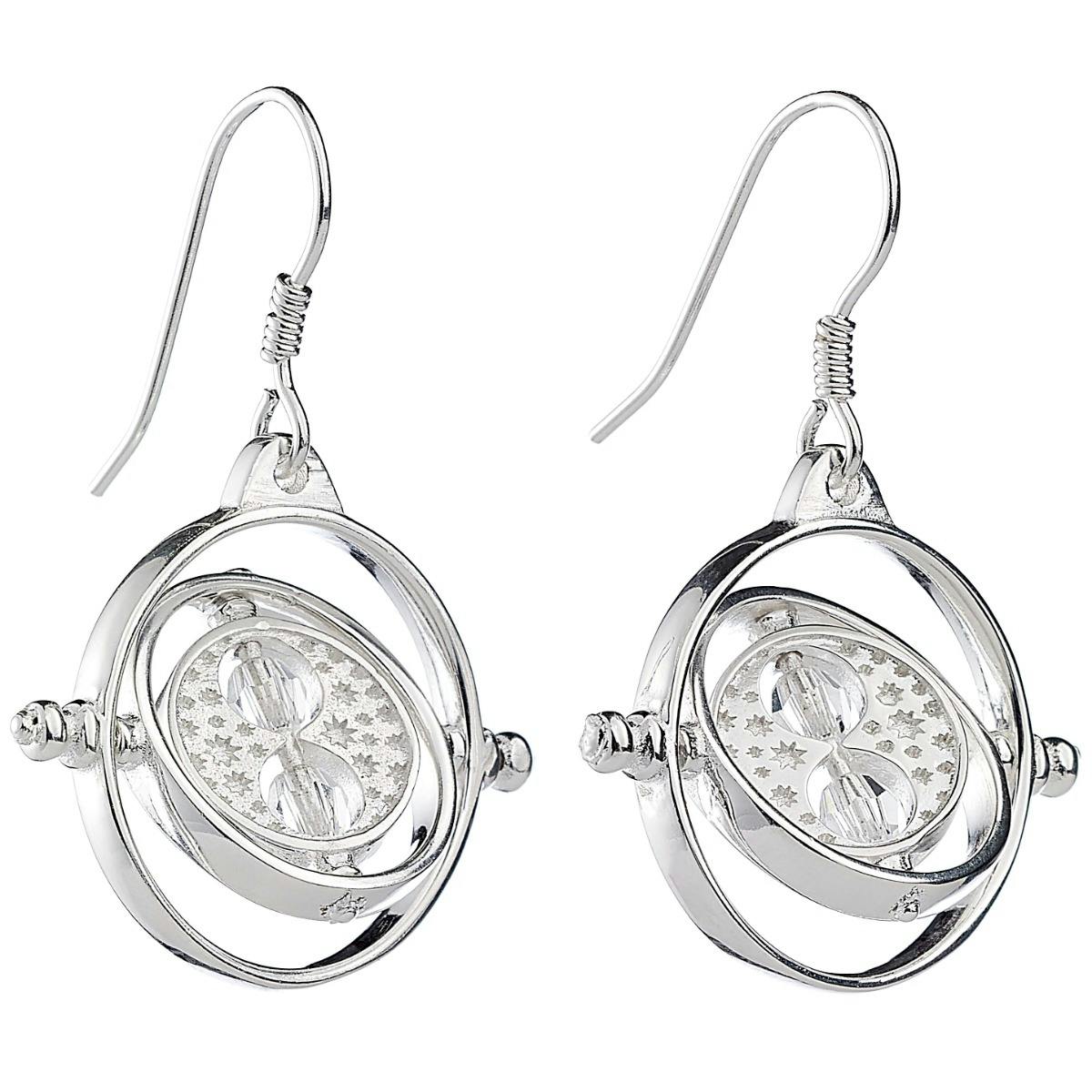 The Carat Shop Silver Harry Potter Sterling Time Turner Drop Earrings With Crystals