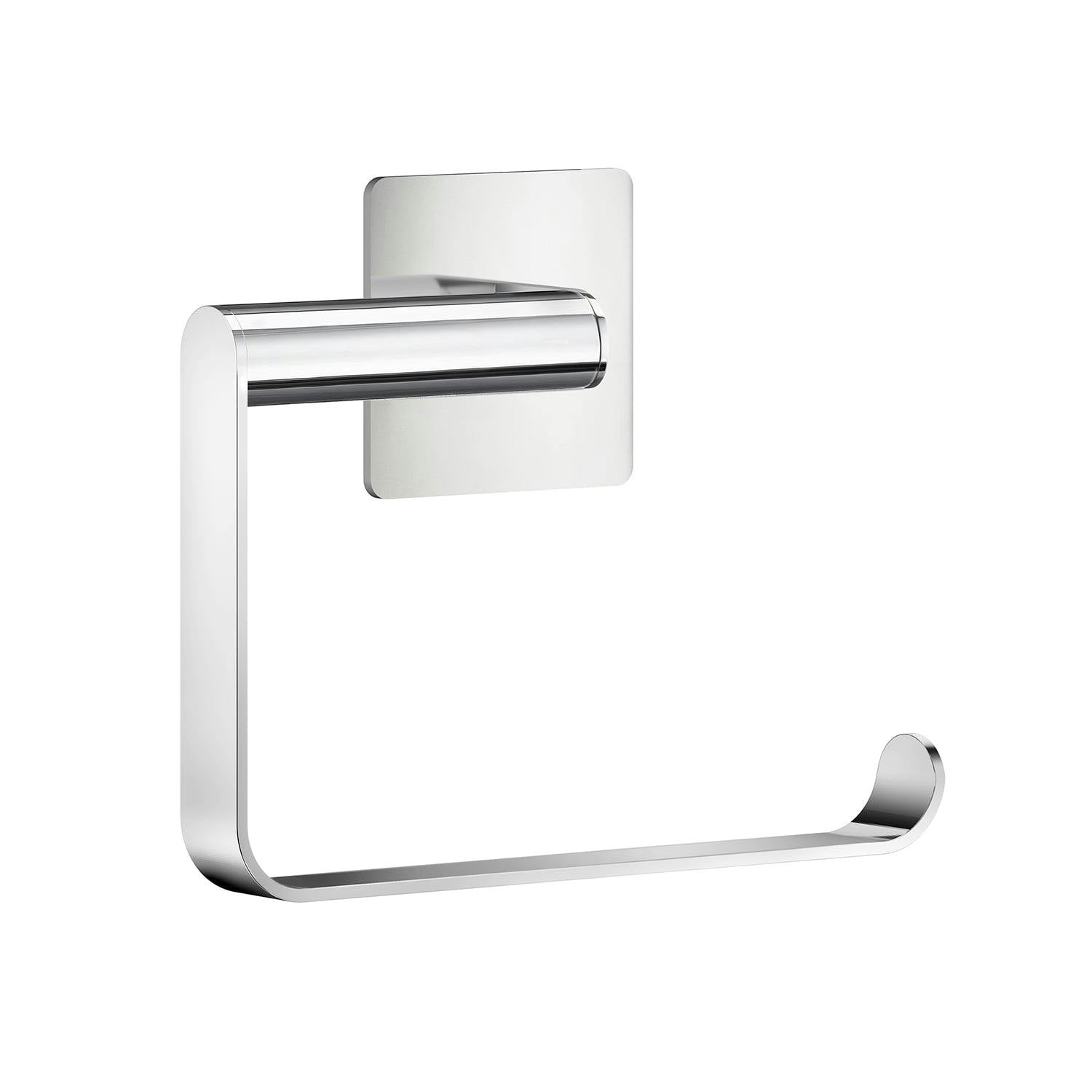 Rackhams Polished Stainless Steel Toilet Roll Holder Self Adhesive Bathroom Wall Mounted