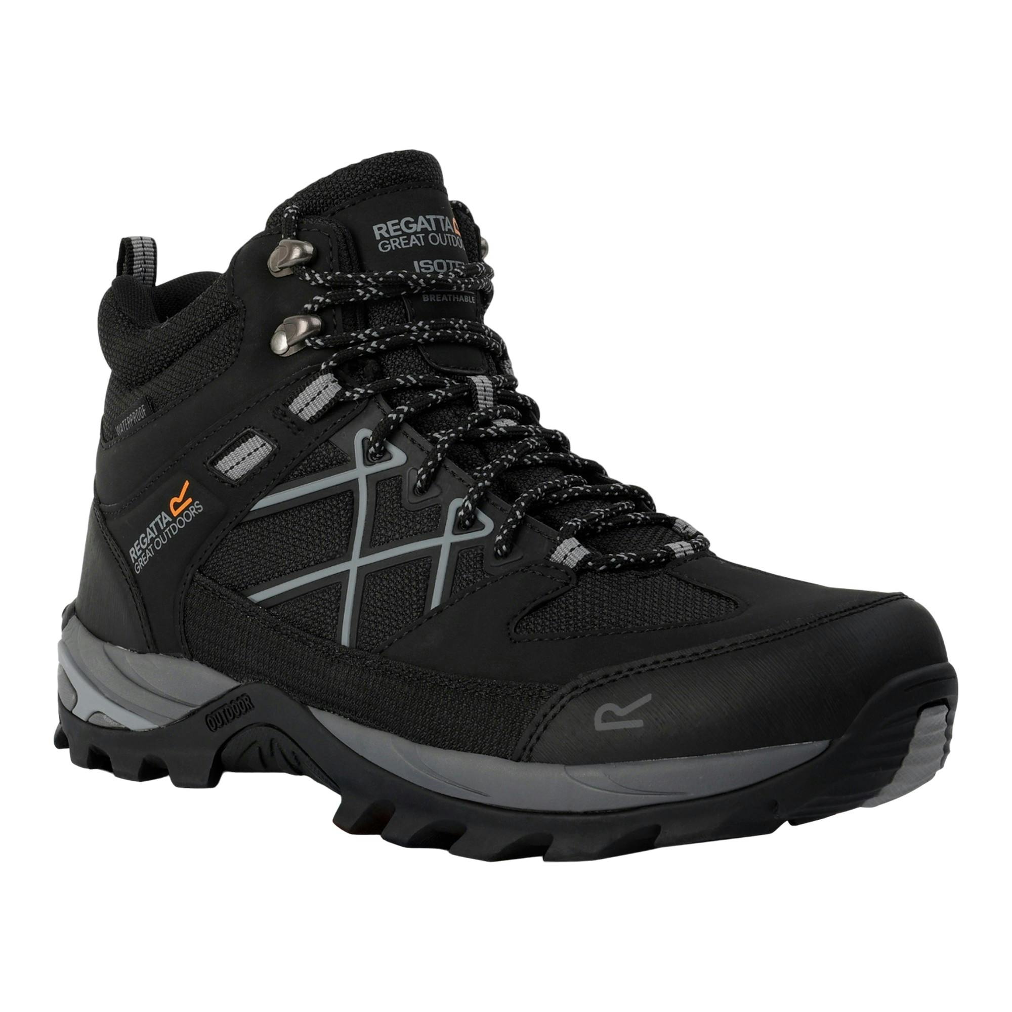 Regatta Men's Black Samaris Iii Walking Boots - /Graphite - 6.5 Uk - /Graphite - 100% Mixed