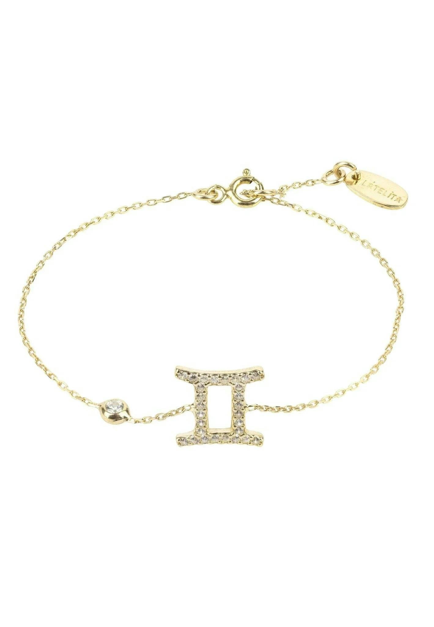Latelita Gold Zodiac Horoscope Star Sign Bracelet Gemini