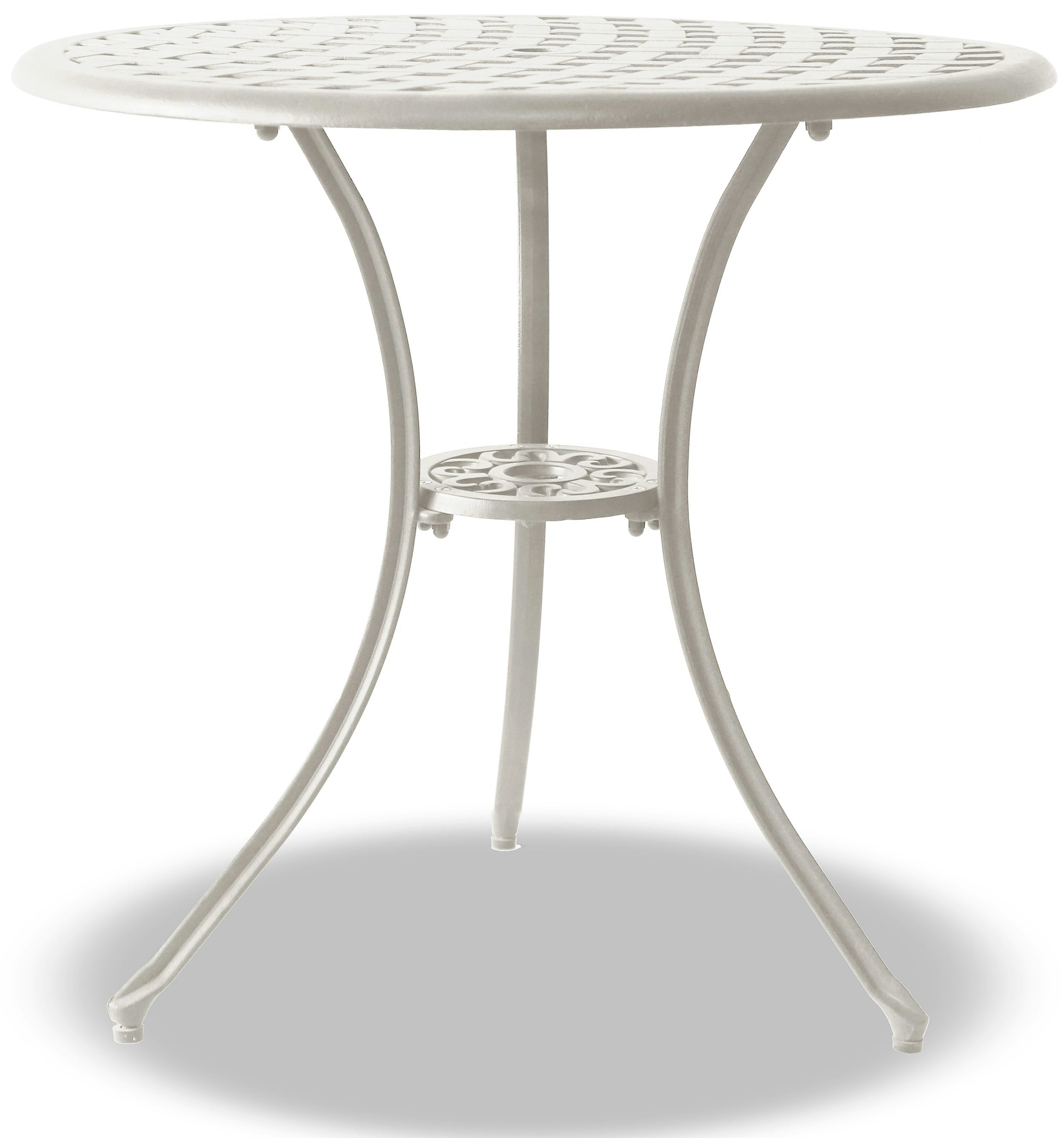Rackhams White Oshowa Garden And Patio Cast Aluminium Bistro Table