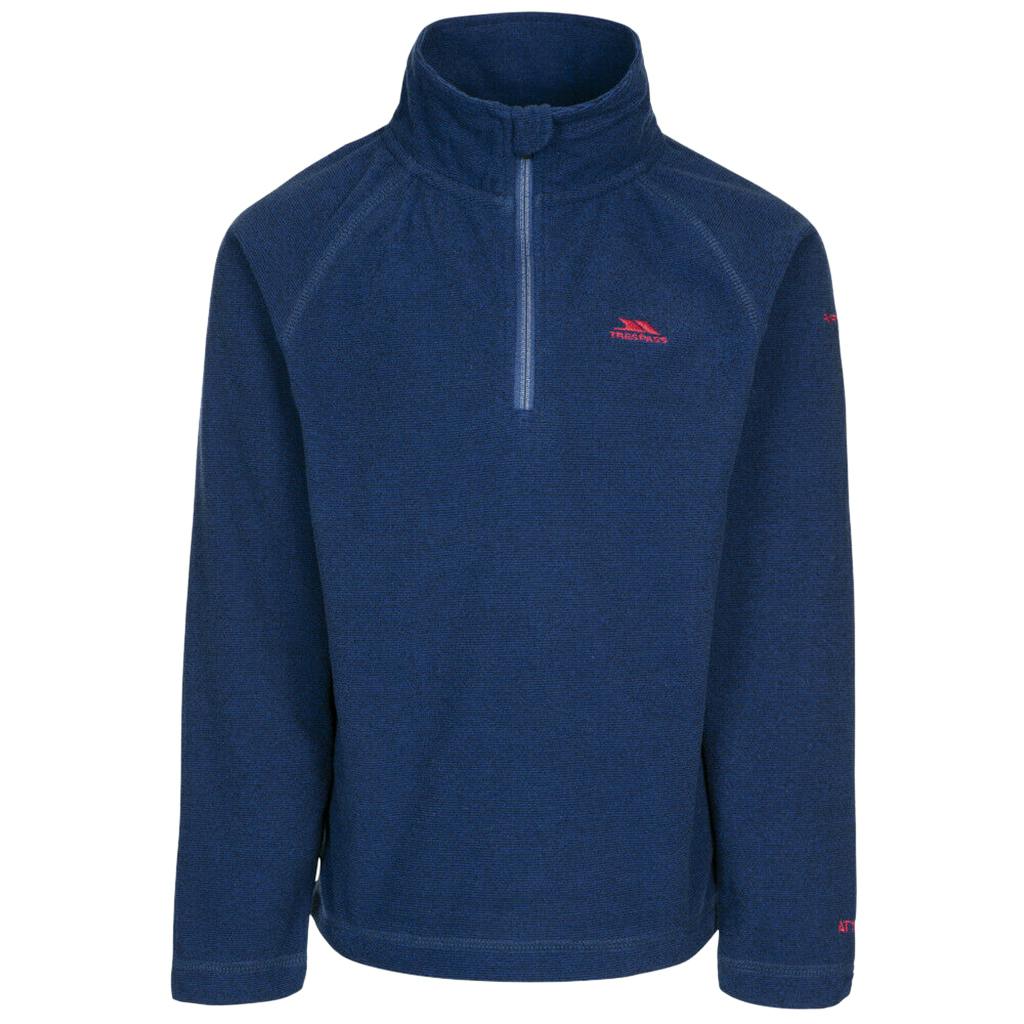 Trespass Dark Kids Keynote Fleece - Navy - 2/3 Years - Navy - 100% Polyester