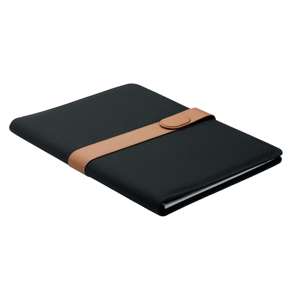 Midocean Black Faux Rpet A4 Conference Folder - One Size
