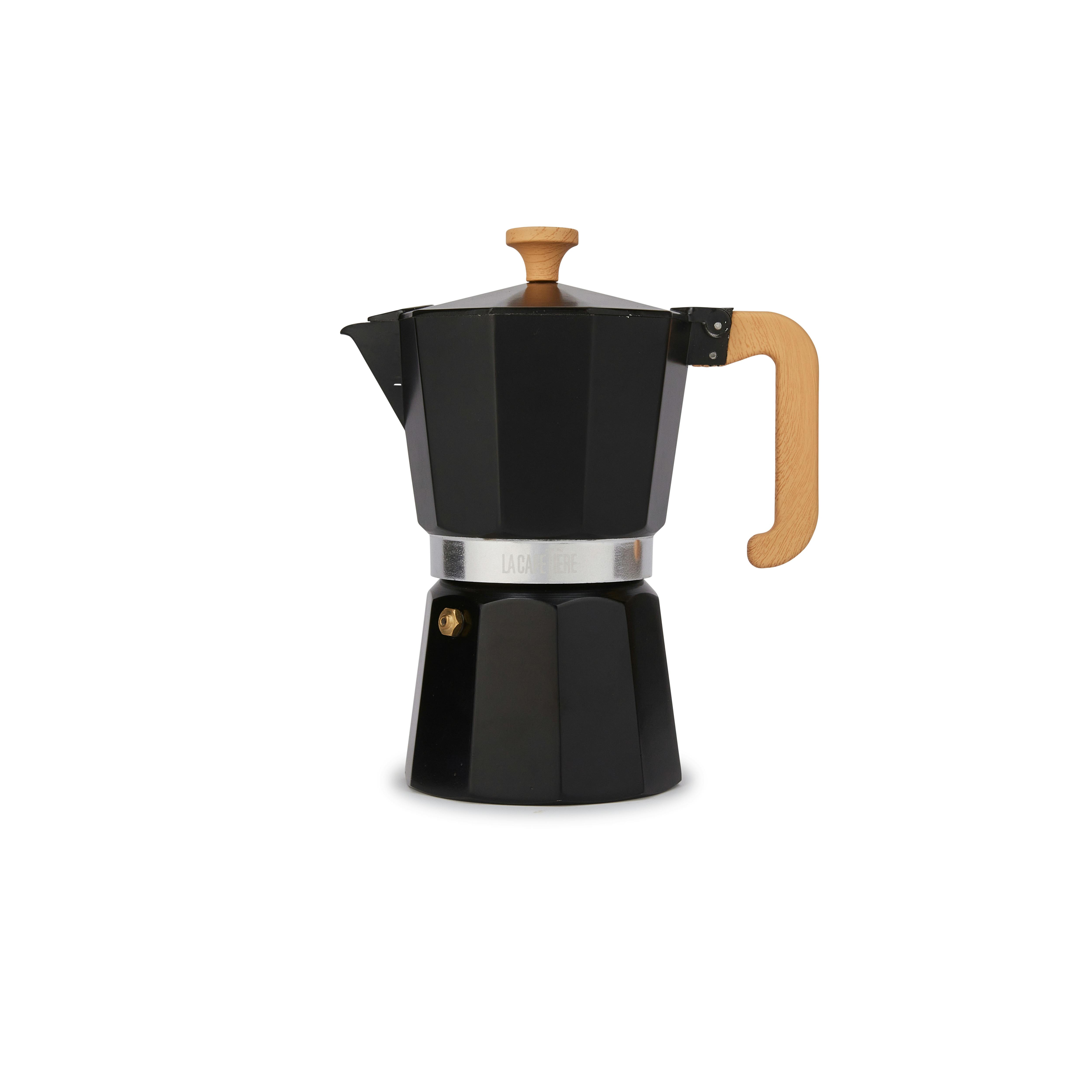 Rackhams Black Venice Aluminium Espresso Maker - Aluminium - Espresso Maker
