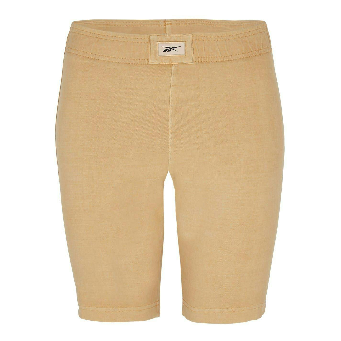 Reebok Women's Burgundy Essentials Slim Shorts - /Ochre - Xs S - /Ochre - 100% Mixed