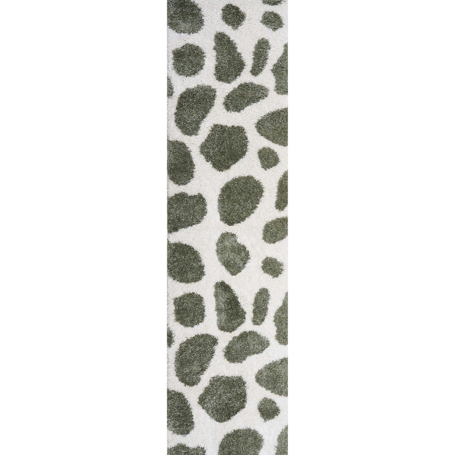 The Rugs Green Moodi Shaggy Erosan Rug - 80X300 Cm