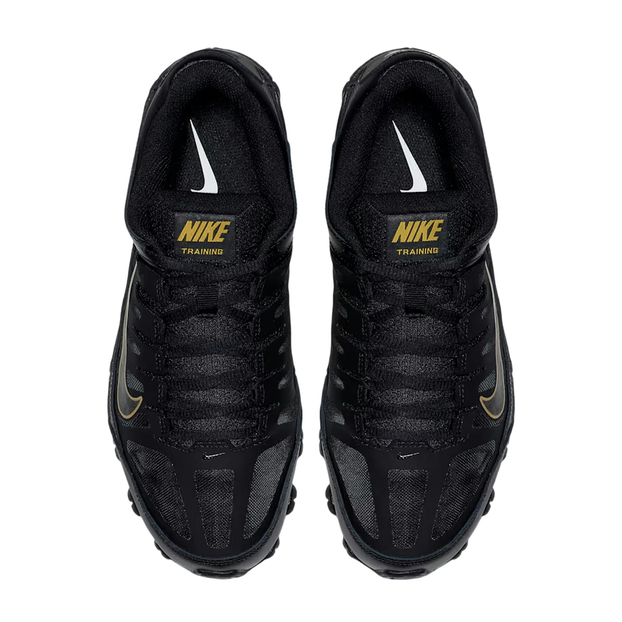 Nike Men's Black/Gold Reax 8 Tr Trainers - 8 Uk R - 100% Mixed