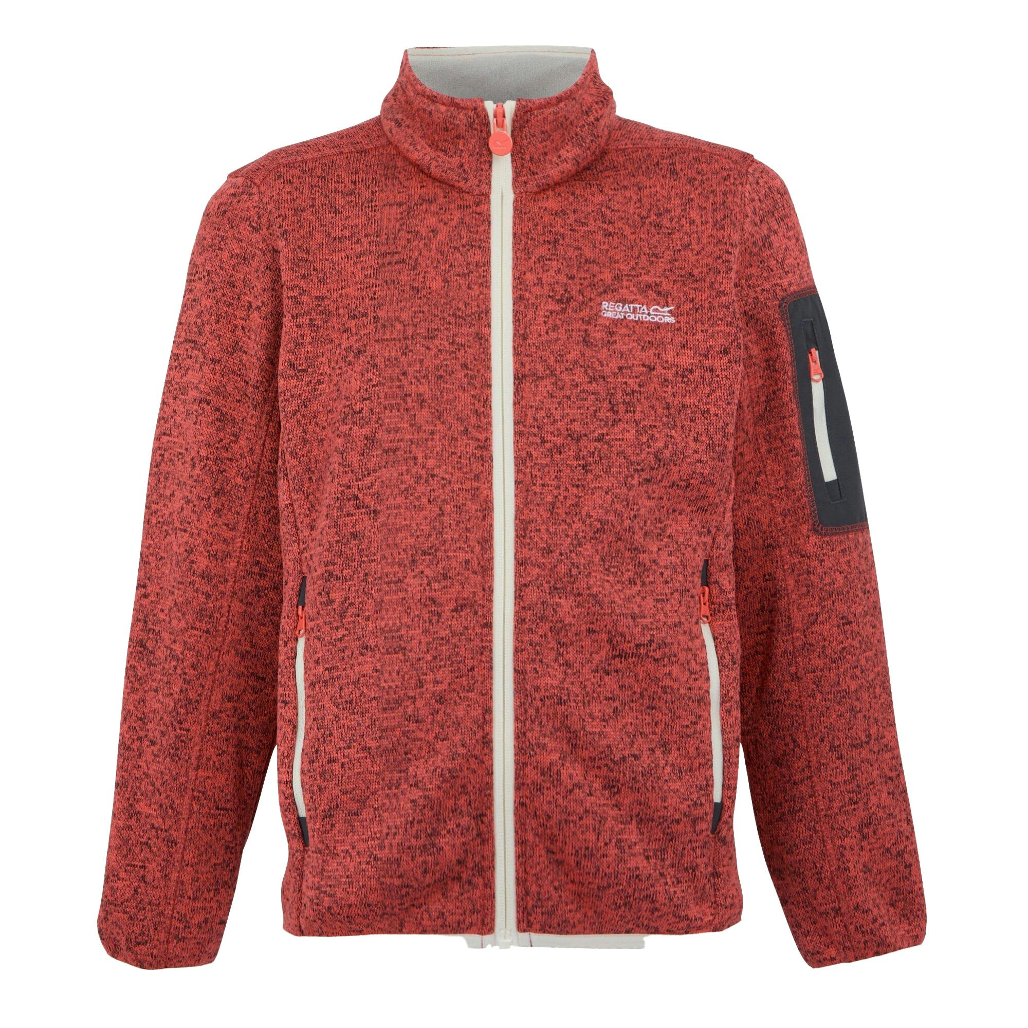 Regatta Peach/Light Childrens/Kids Newhill Fleece Jacket - Bloom/ Vanilla - 15-16 Years - Bloom/ Vanilla - 100% Polyester