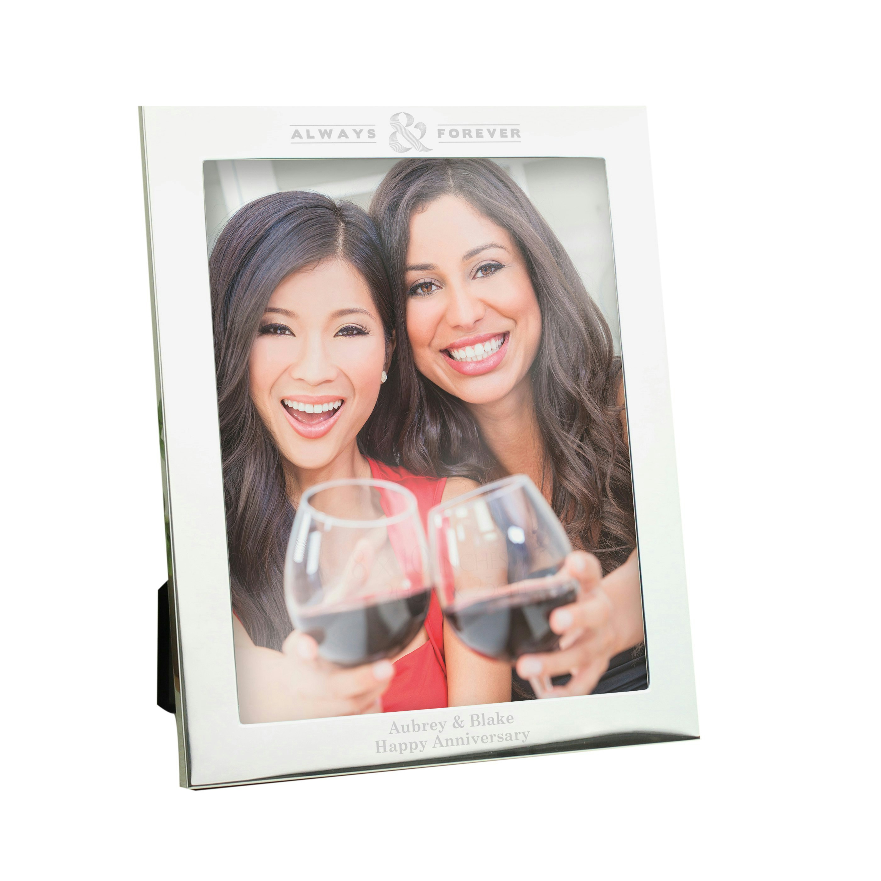 Rackhams Silver Personalised Always & Forever 10X8 Photo Frame