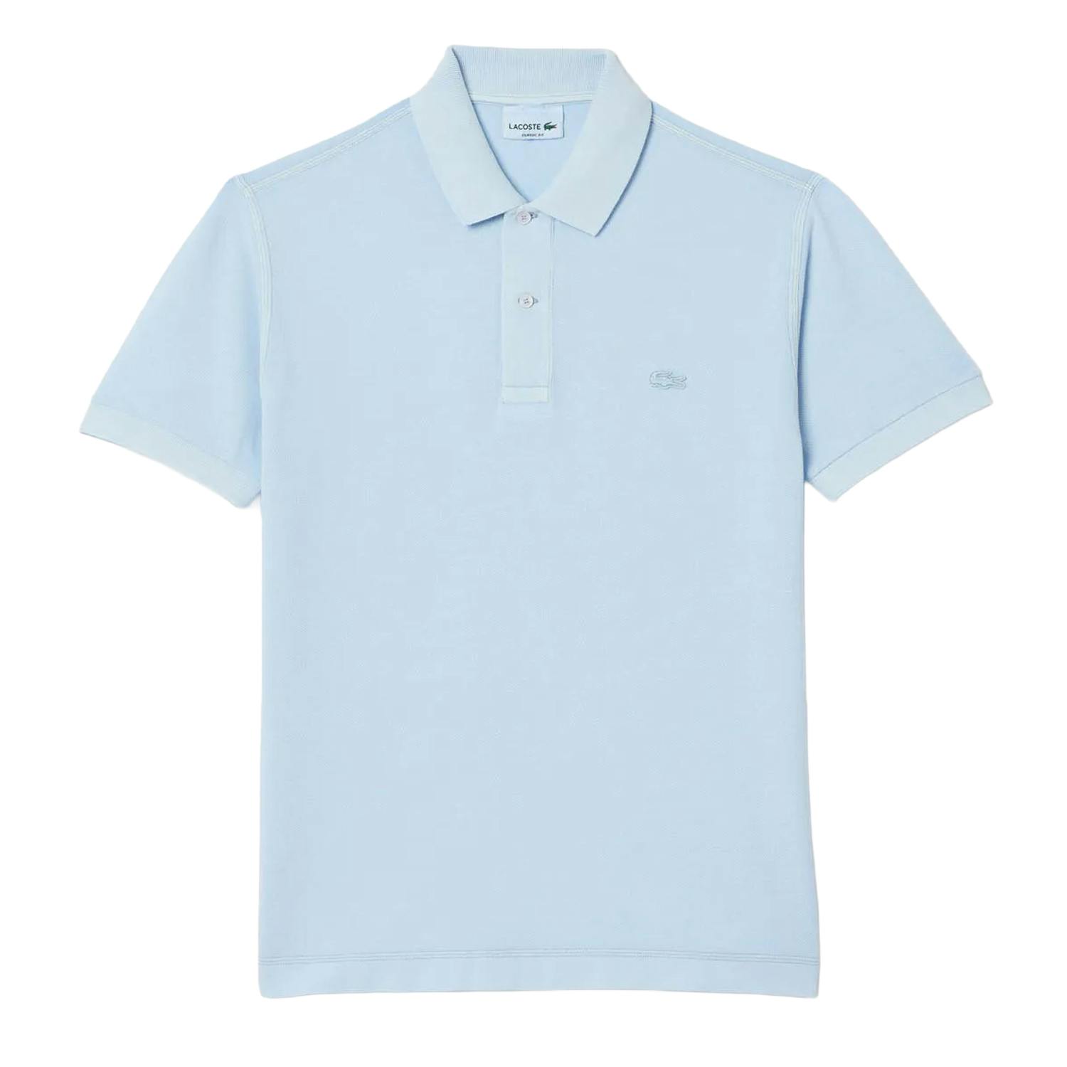 Lacoste Unisex Blue Adult Natural Dyed Classic Polo Shirt - Xs - 100% Organic Cotton