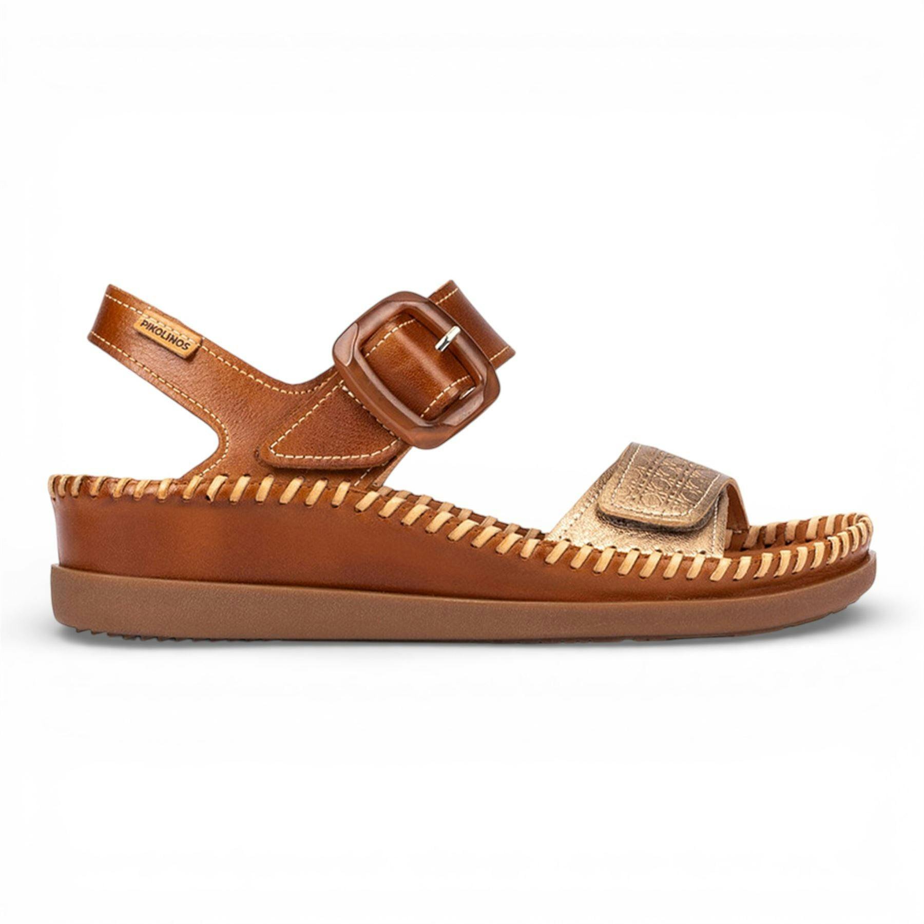 Pikolinos Women's Brown Leather Lightweight Summer Wedge Sandals - Cadaques - Chocolate - Uk 7 | Eu 40 | Us 9-9.5