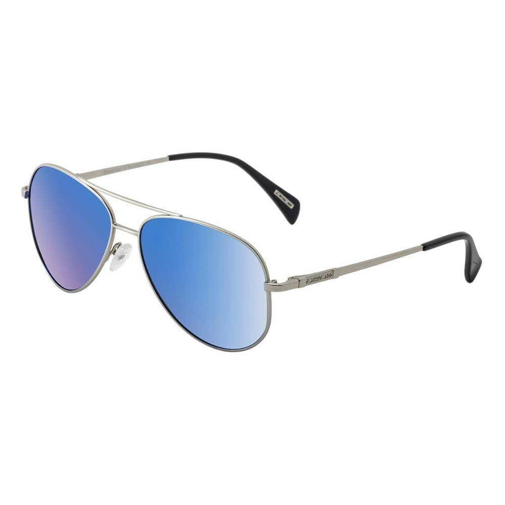 Dirty Dog Silver/Blue Maverick - With Polarized Mirror Lens - 58