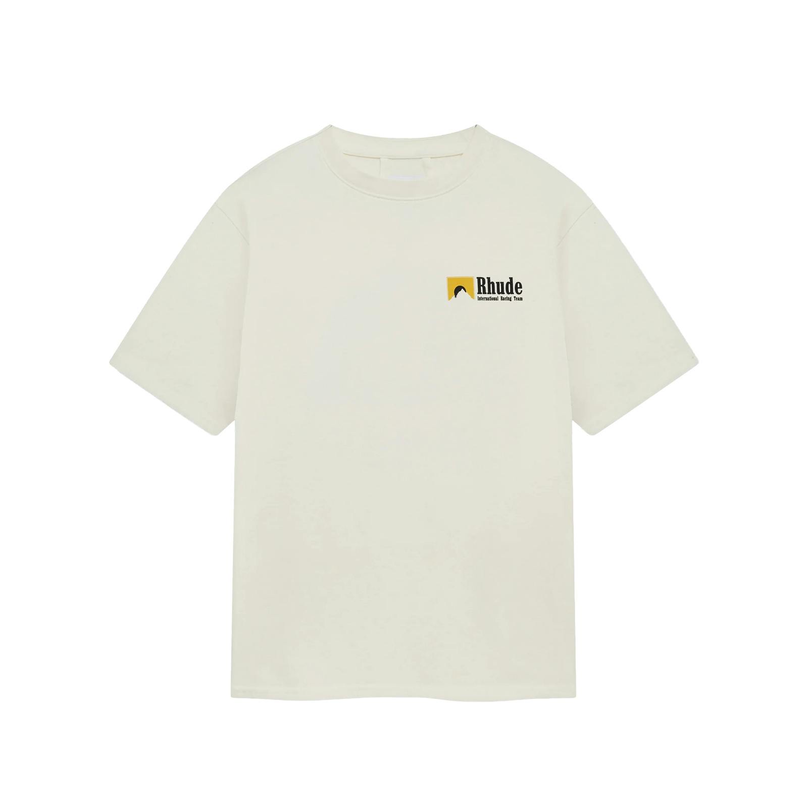 Rhude White International Racing Logo T-Shirt In - M
