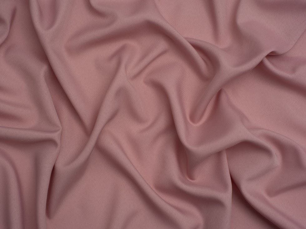 Minerva Lilac Core Range Soft Touch Crepe Fabric - Plain Design Dressmaking Fabric, 110 Cm / 44" Wide - Per Metre - Chalky