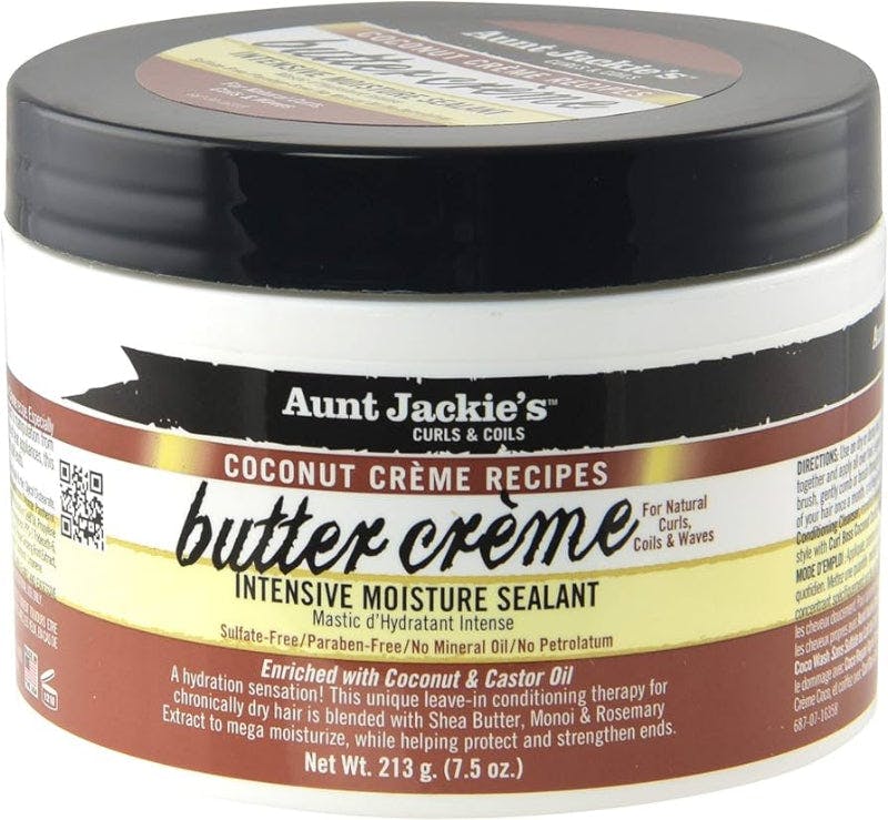 Aunt Jackie's Cream Coconut Butter Creme Intensive Moisture Sealant 213G