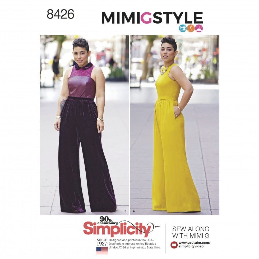 Simplicity Women's Sewing Pattern 8426, Jumpsuits For Bb (20W-28W) - Intermediate - Bb (20W-28W)
