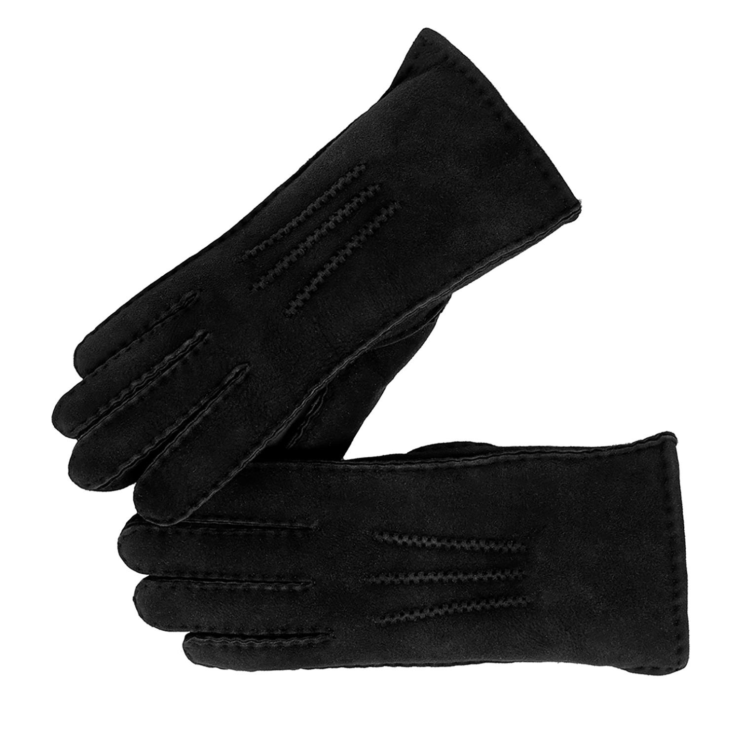 Nordvek Women's Black Sheepskin 3 Point Gloves - Large - 8