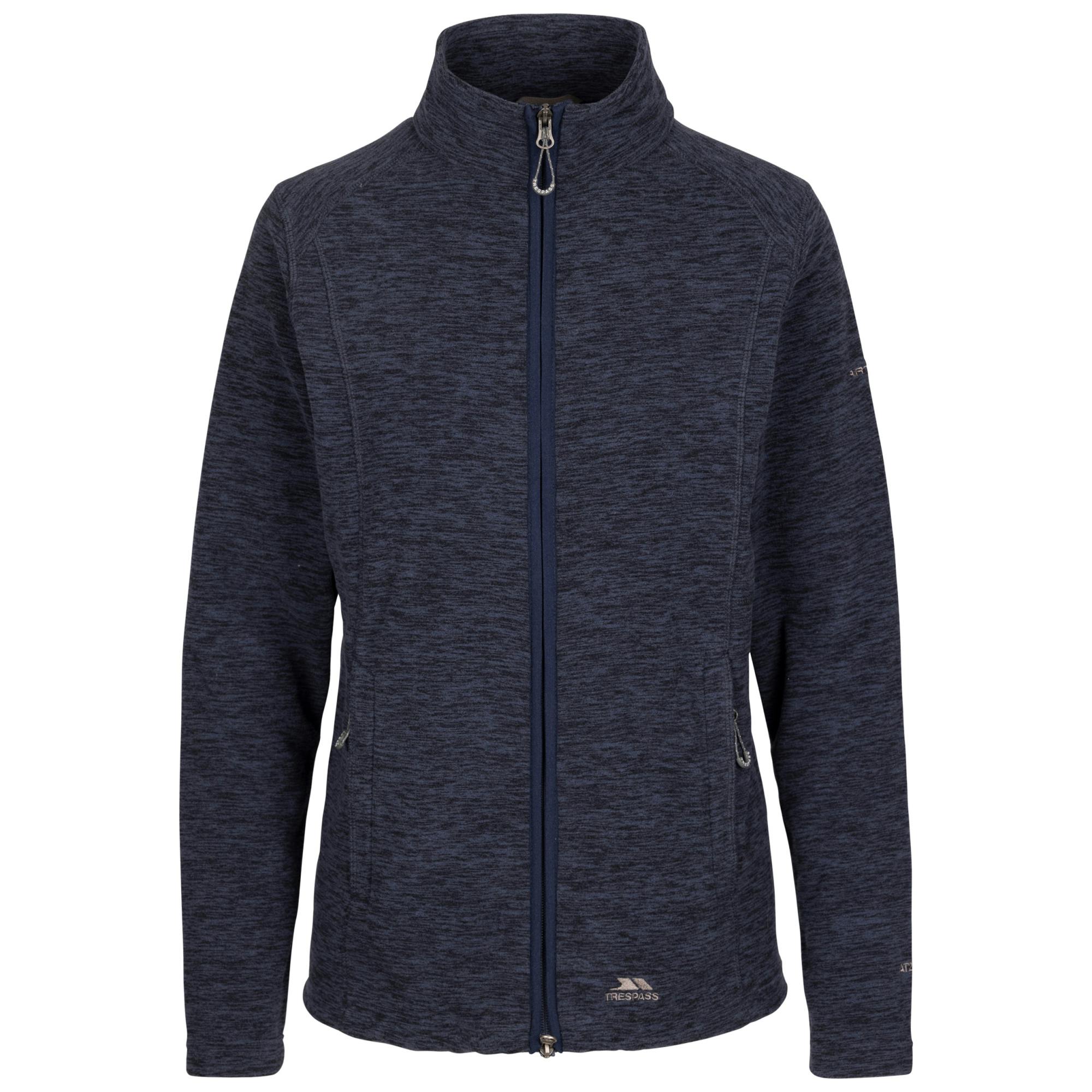 Trespass Women's / Reply At200 Fleece Jacket - Navy Marl - Xl - Navy Marl - 100% Polyester