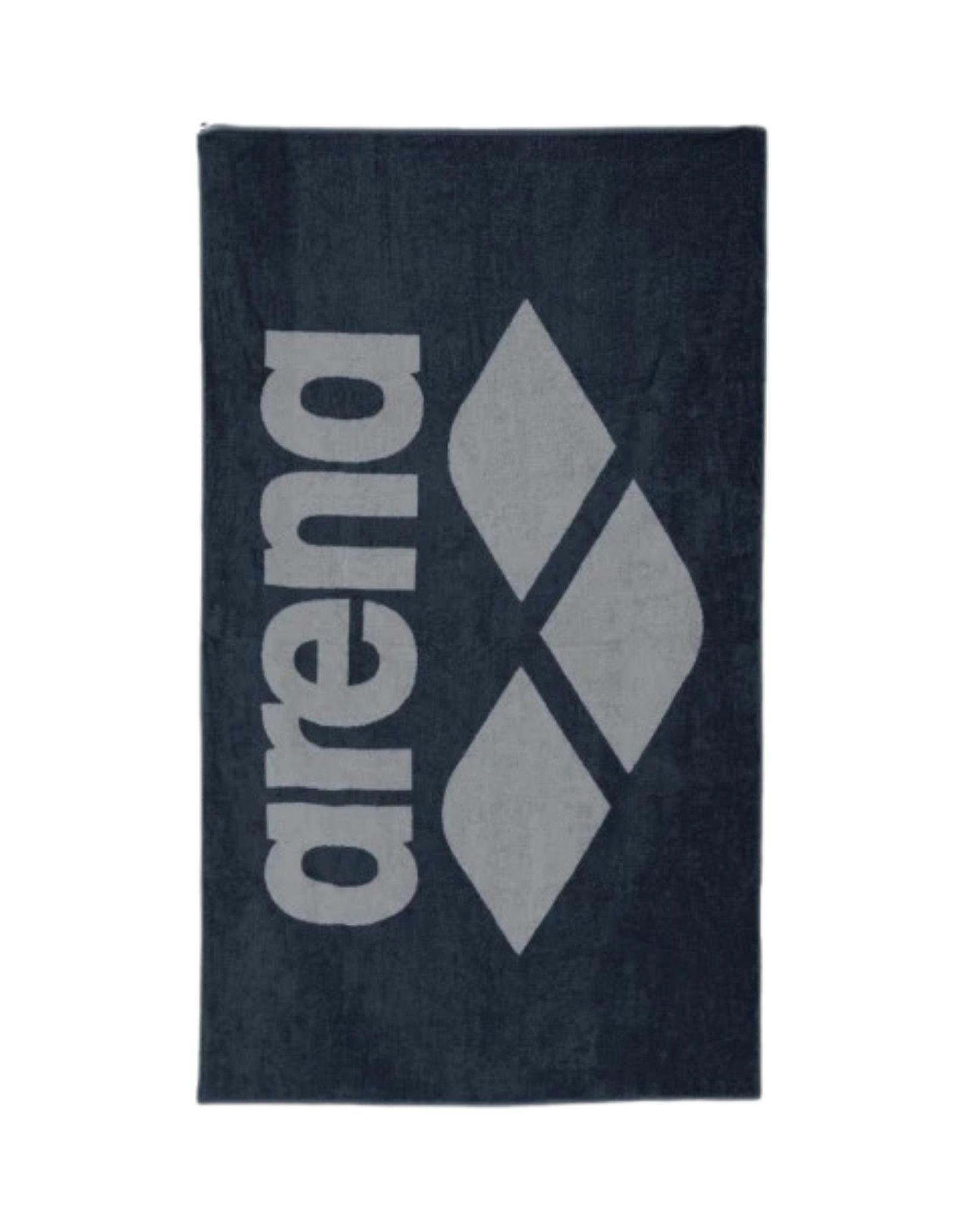 Arena Grey Soft Pool Towel - Navy