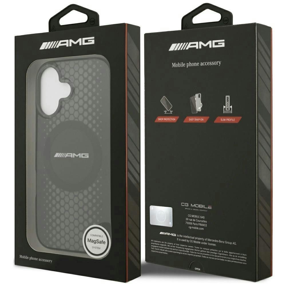 Amg Black Double Layer Transparent Graphics Case With Magsafe For Iphone 17 6.3" - Amhmp17s24hhgpk